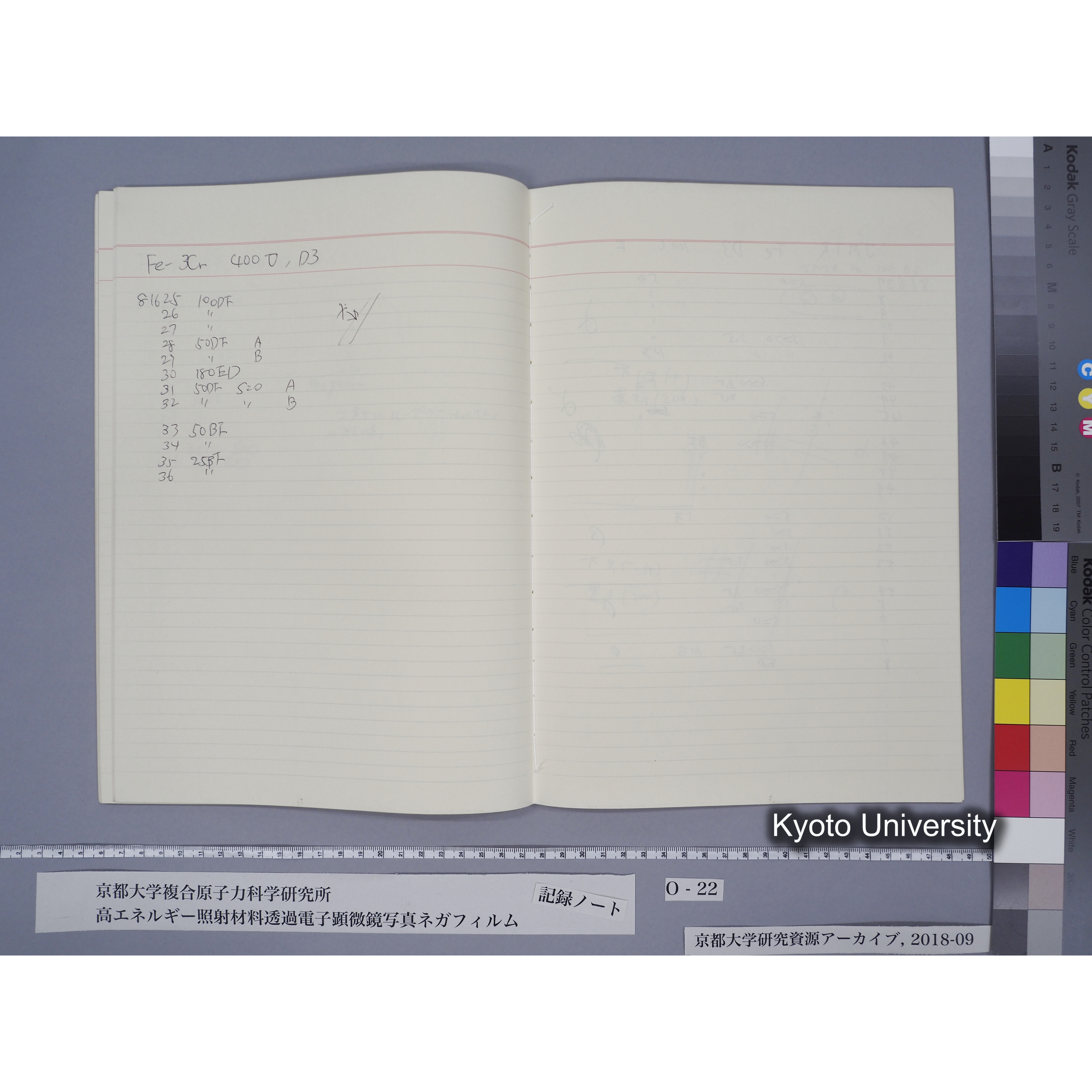 [記録ノート, Oシリーズ] O-22 平成3年2月6日→. (41)