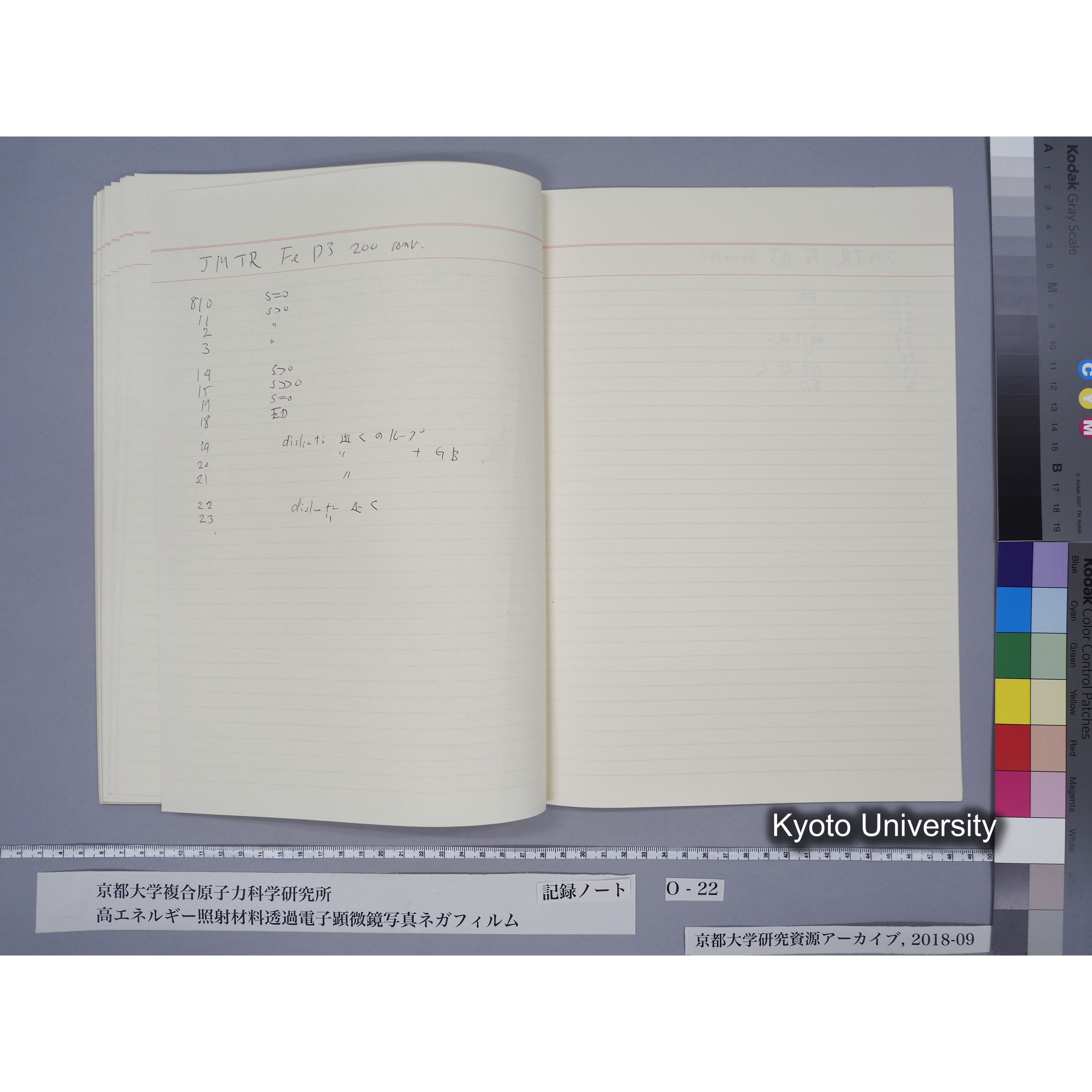[記録ノート, Oシリーズ] O-22 平成3年2月6日→. (50)