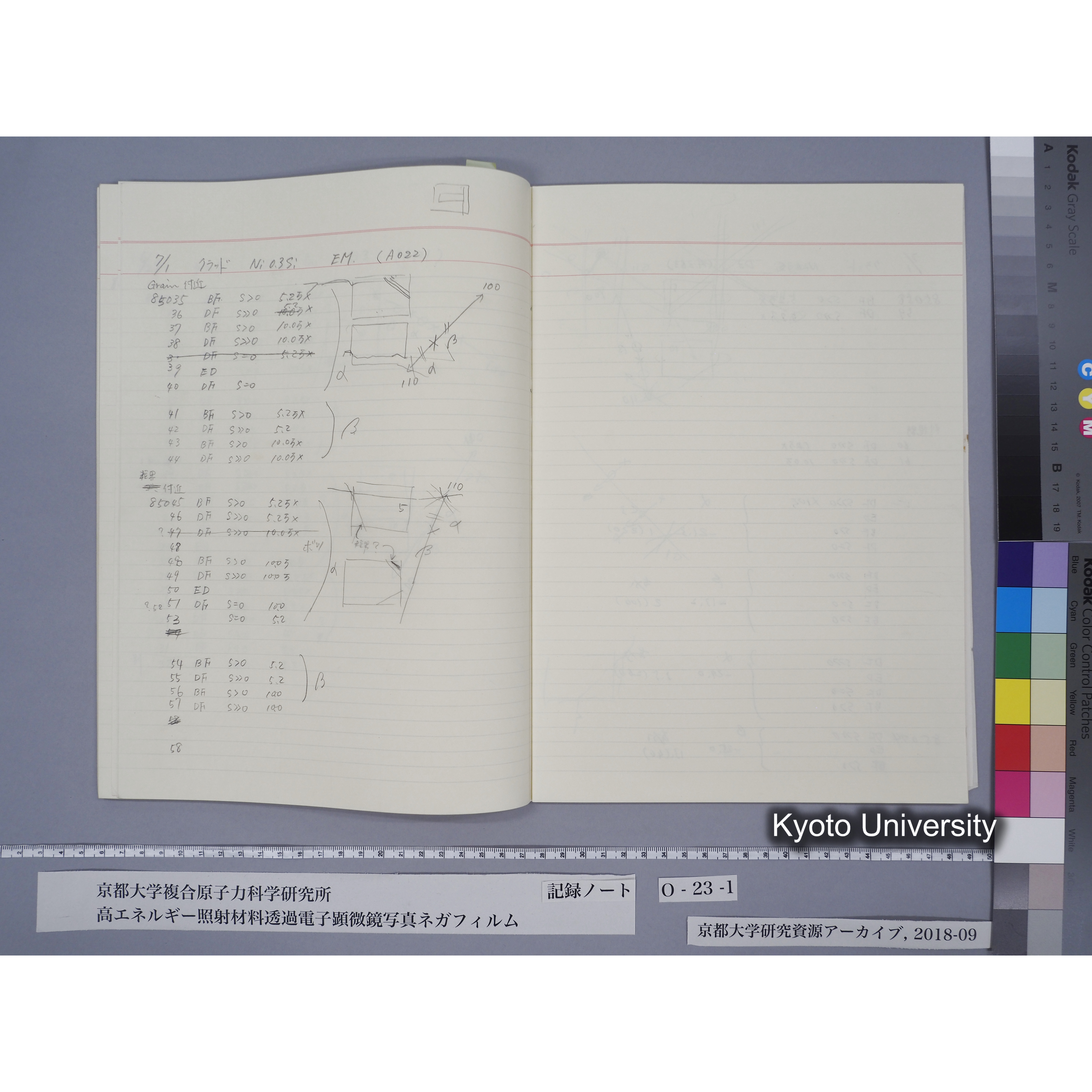 [記録ノート, Oシリーズ] O-23 (上) 平成3年9月. (36)