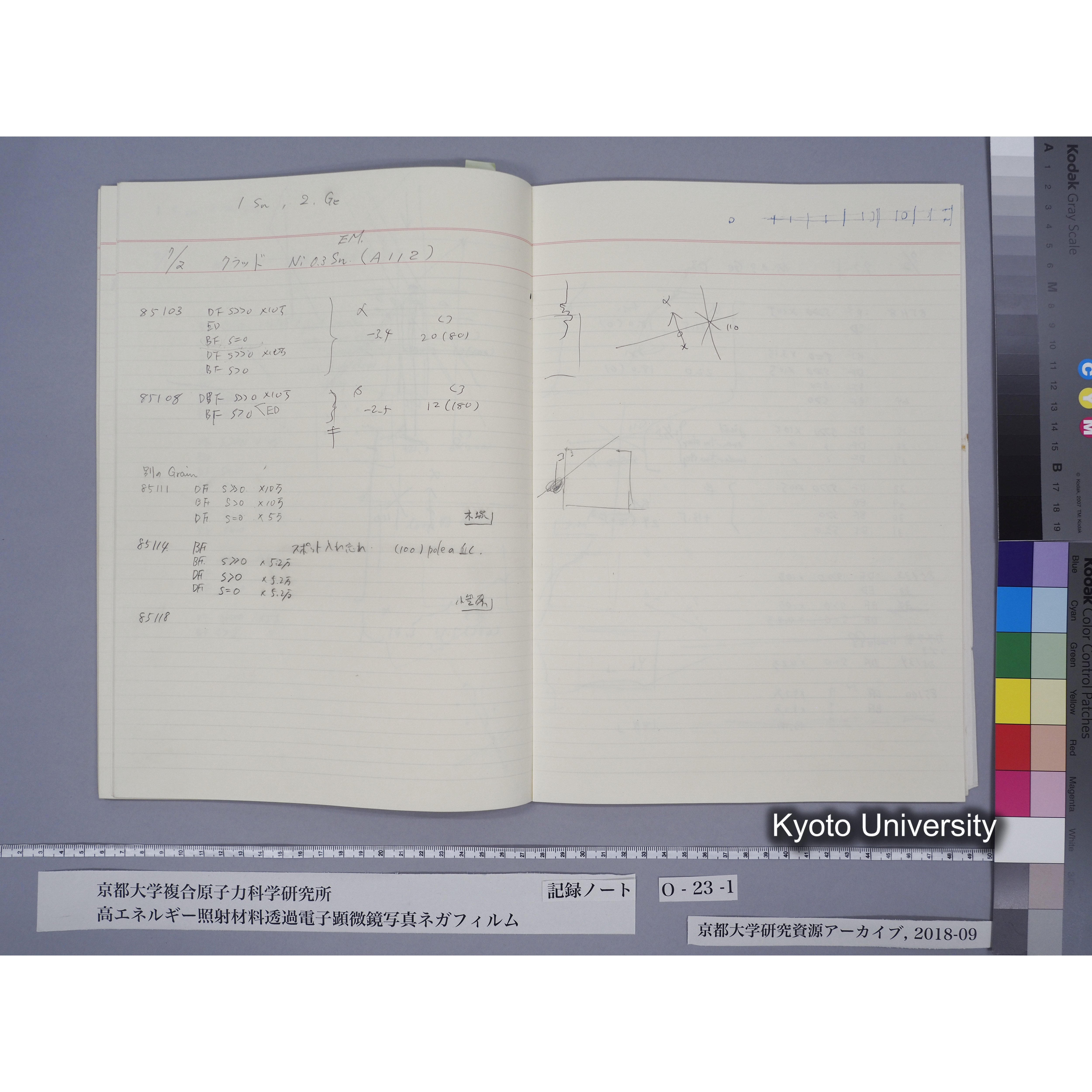 [記録ノート, Oシリーズ] O-23 (上) 平成3年9月. (40)