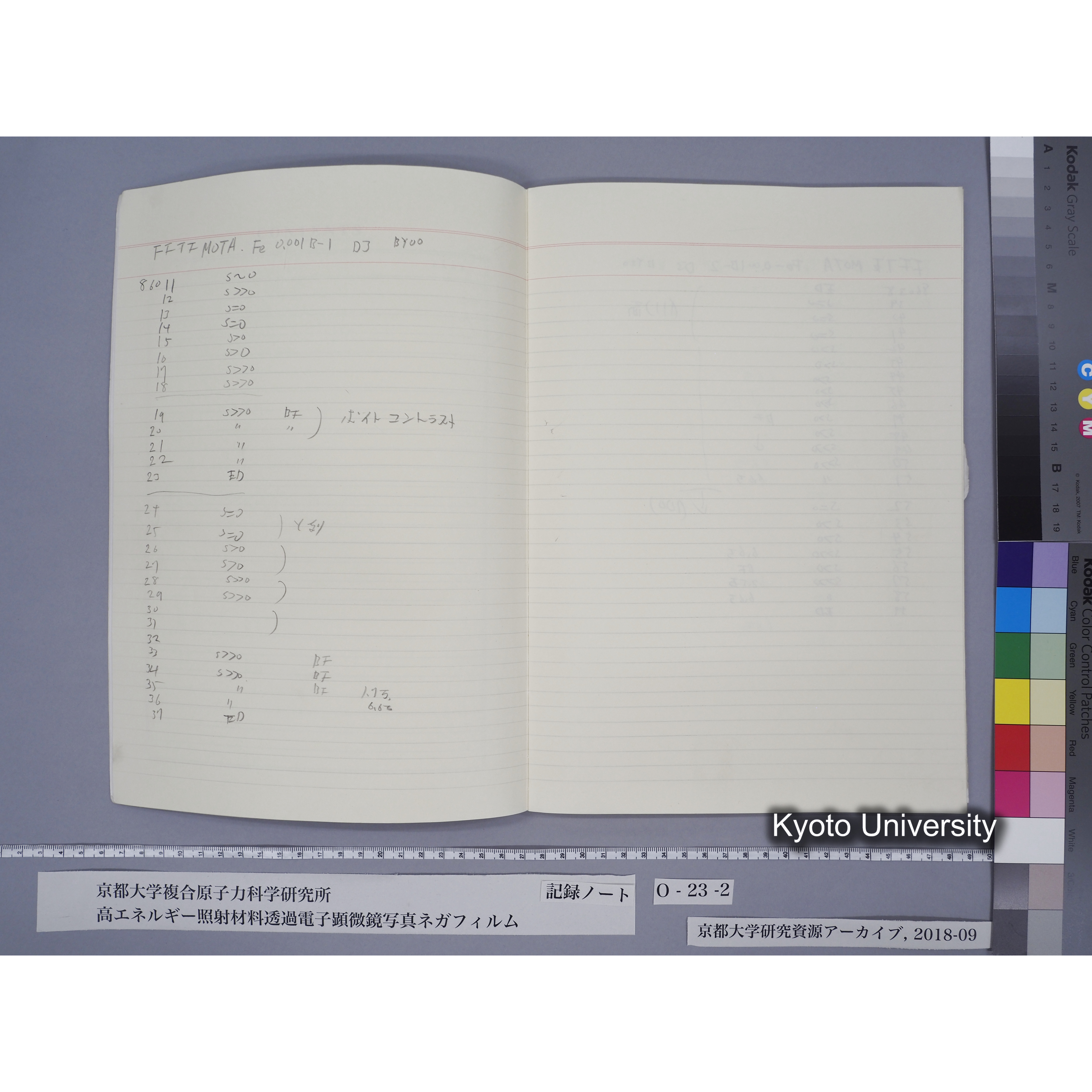 [記録ノート, Oシリーズ] O-23 (下). (8)