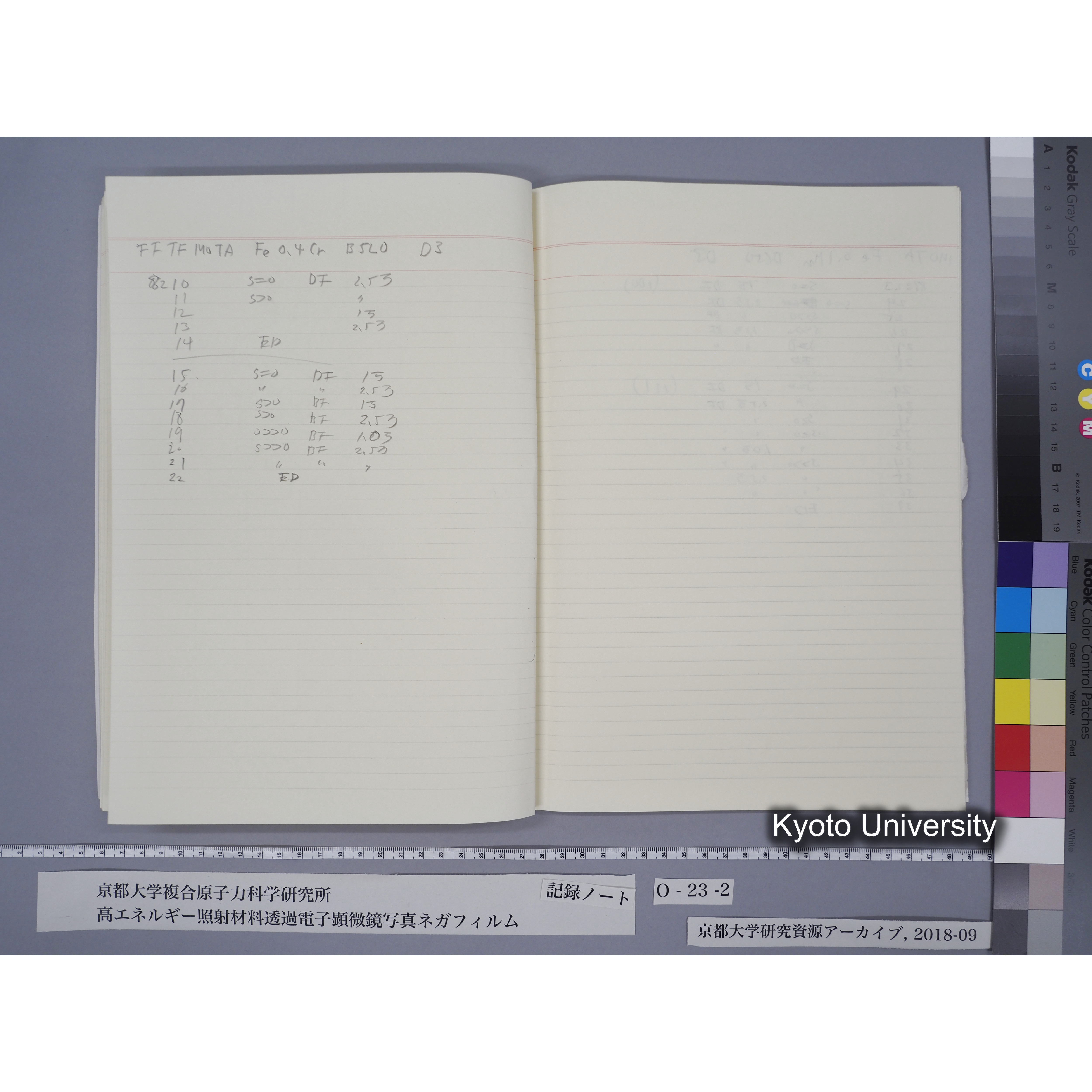 [記録ノート, Oシリーズ] O-23 (下). (18)