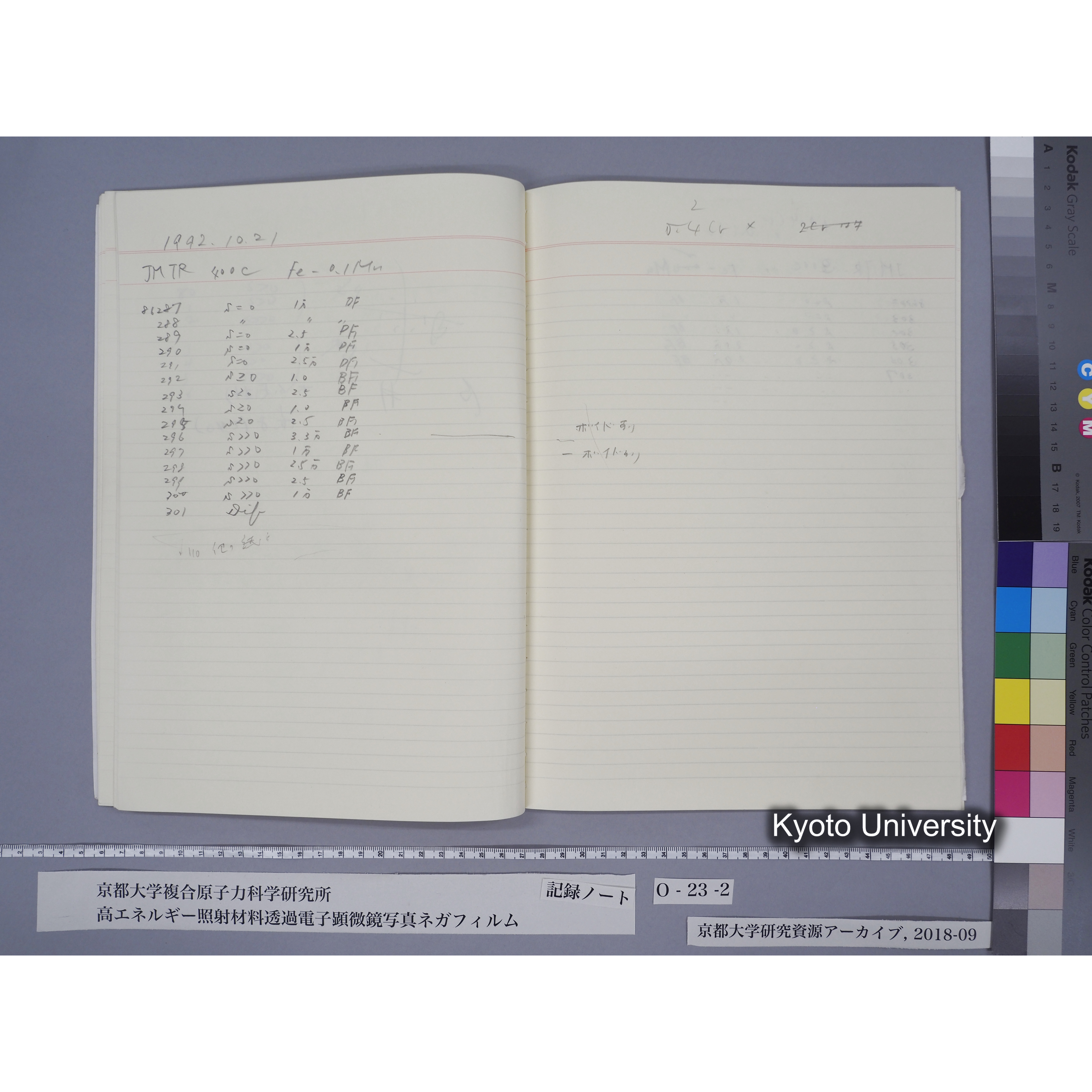 [記録ノート, Oシリーズ] O-23 (下). (23)