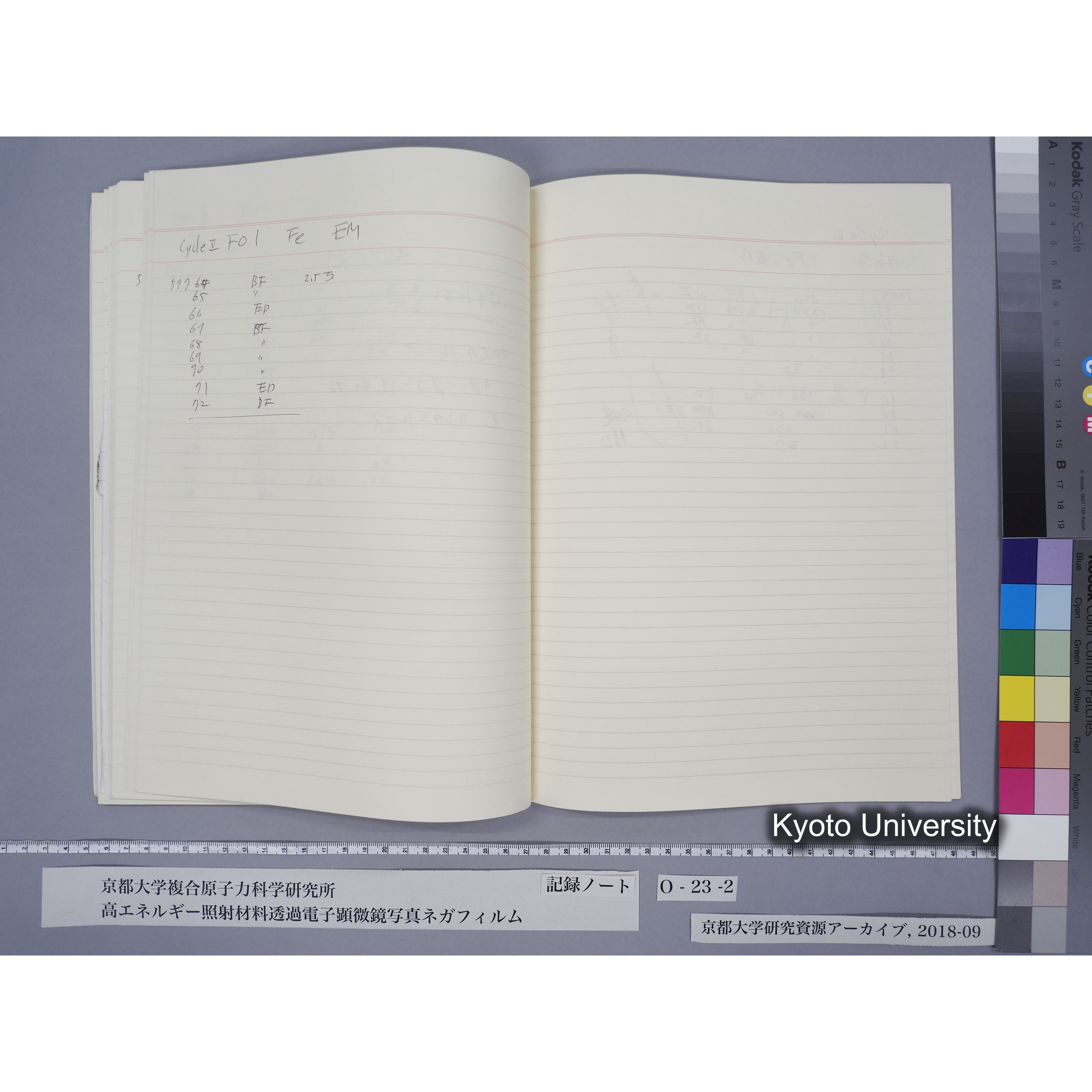 [記録ノート, Oシリーズ] O-23 (下). (57)