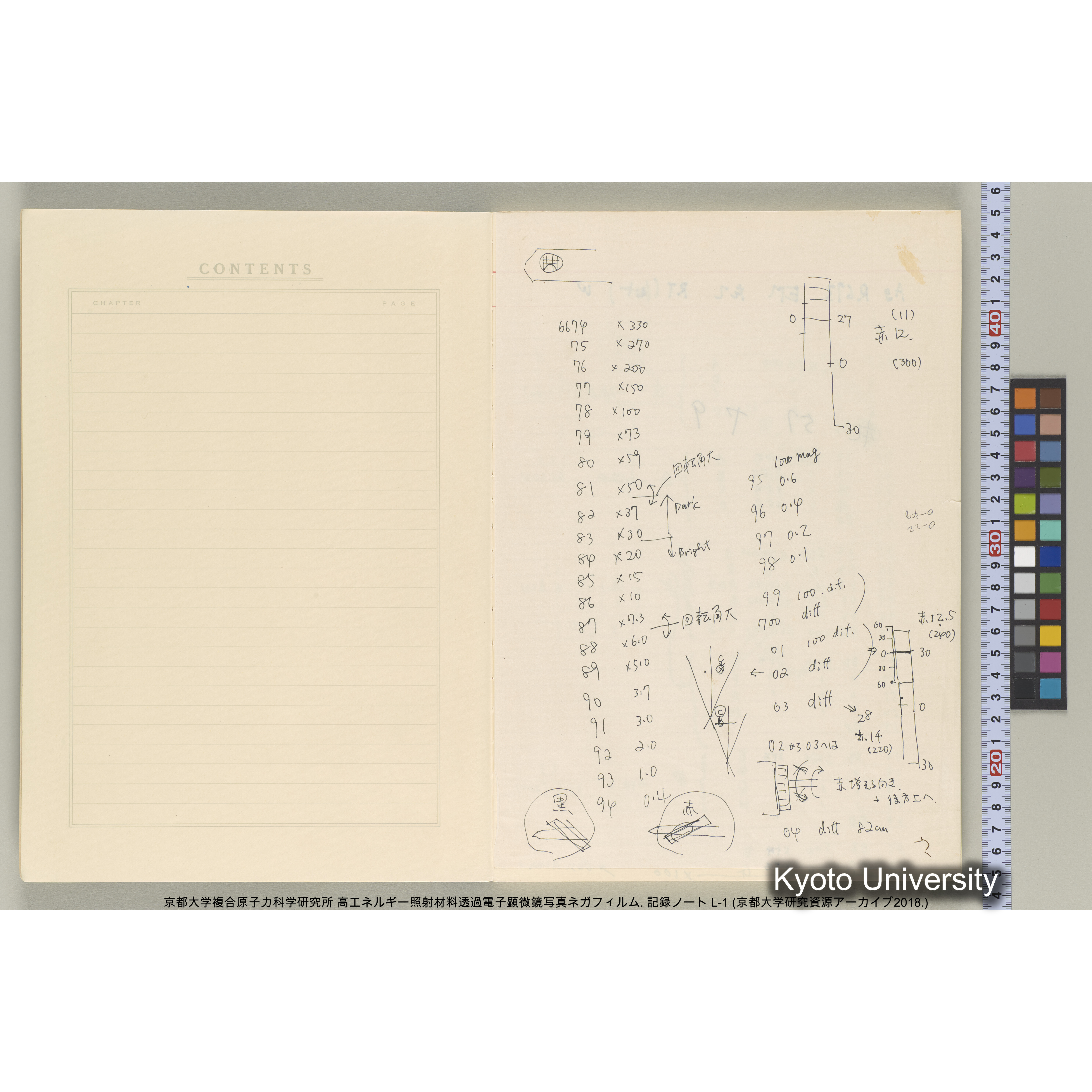 [記録ノート, Lシリーズ] 大洗200CX EMノート L1 北大. 6735～7783. (3)