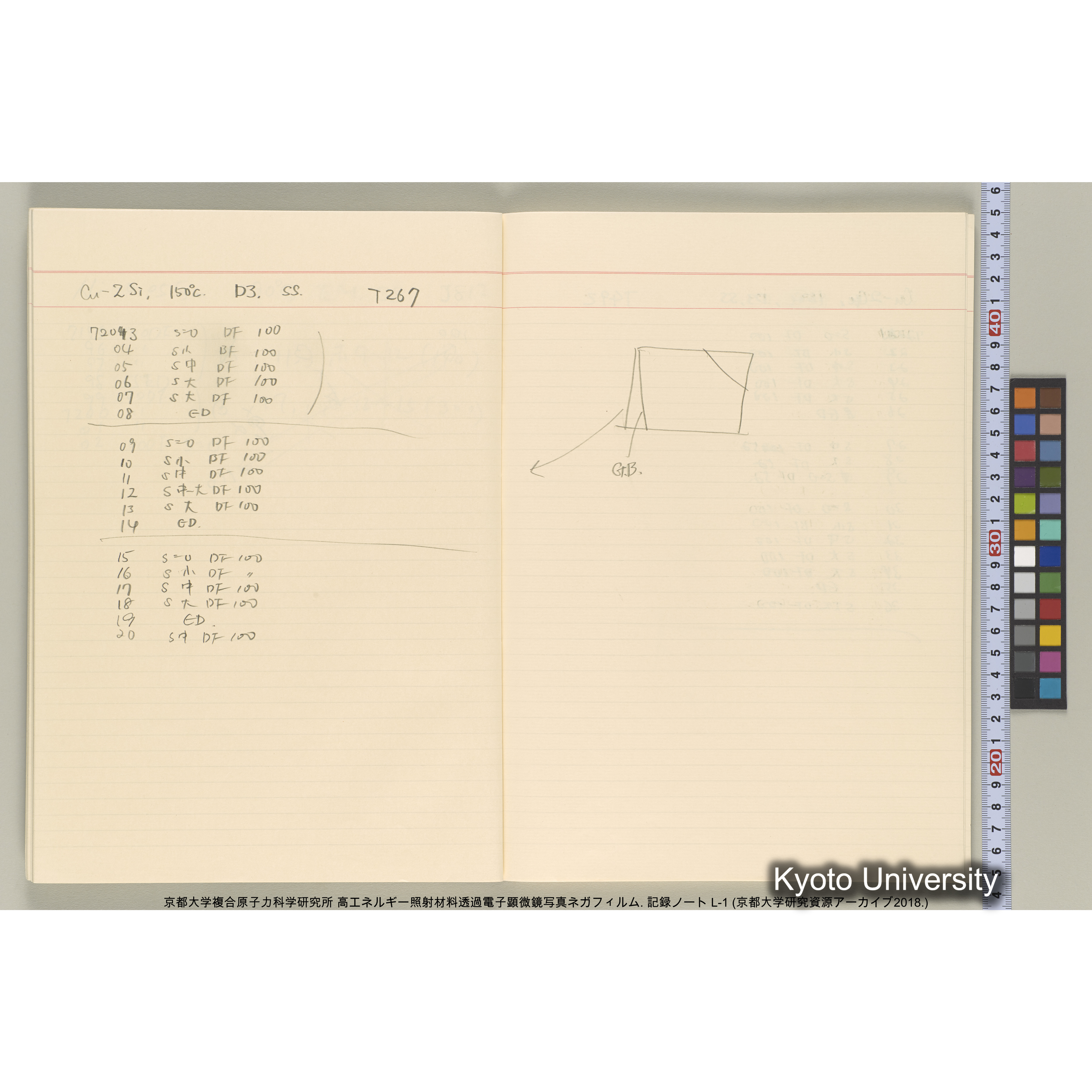 [記録ノート, Lシリーズ] 大洗200CX EMノート L1 北大. 6735～7783. (29)