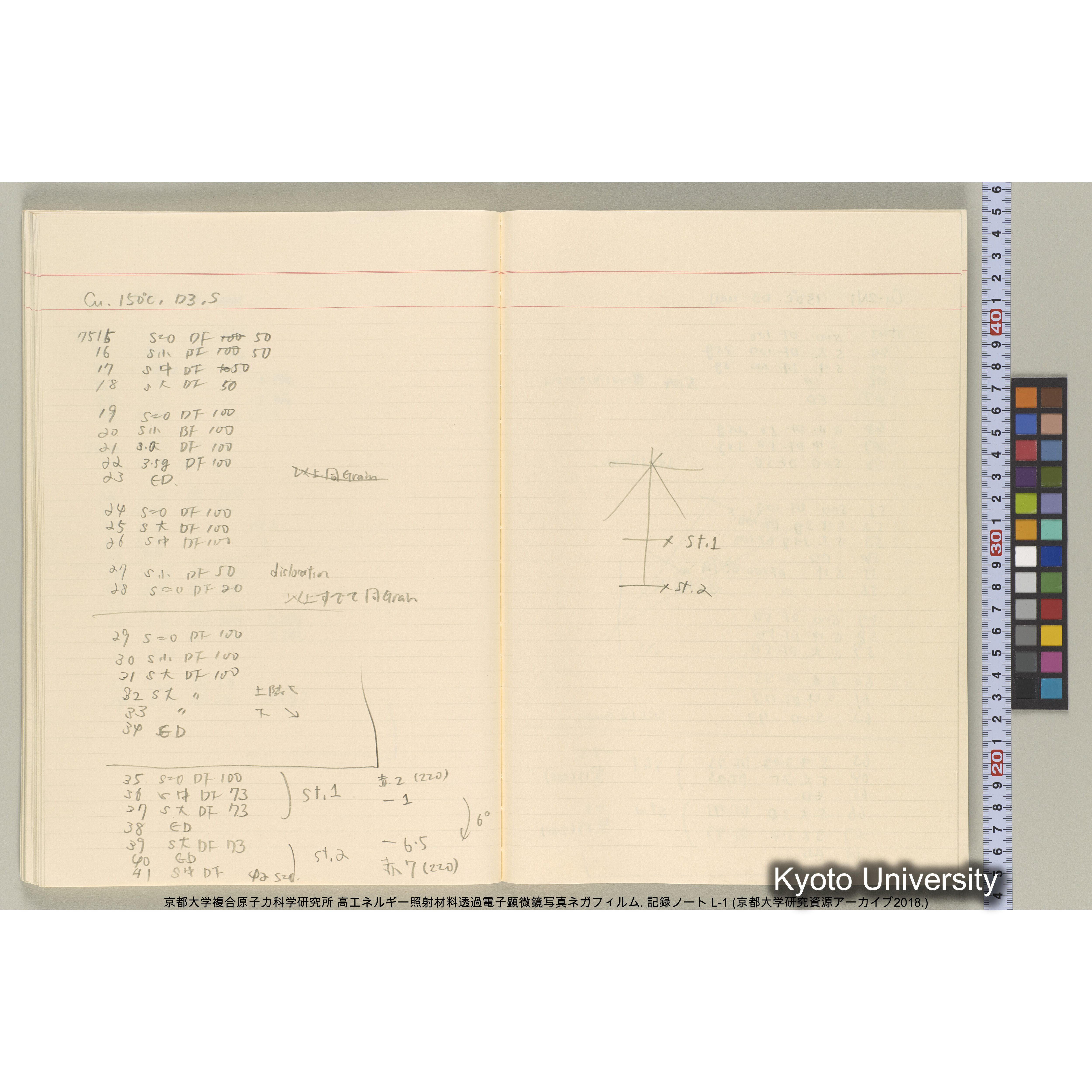 [記録ノート, Lシリーズ] 大洗200CX EMノート L1 北大. 6735～7783. (46)
