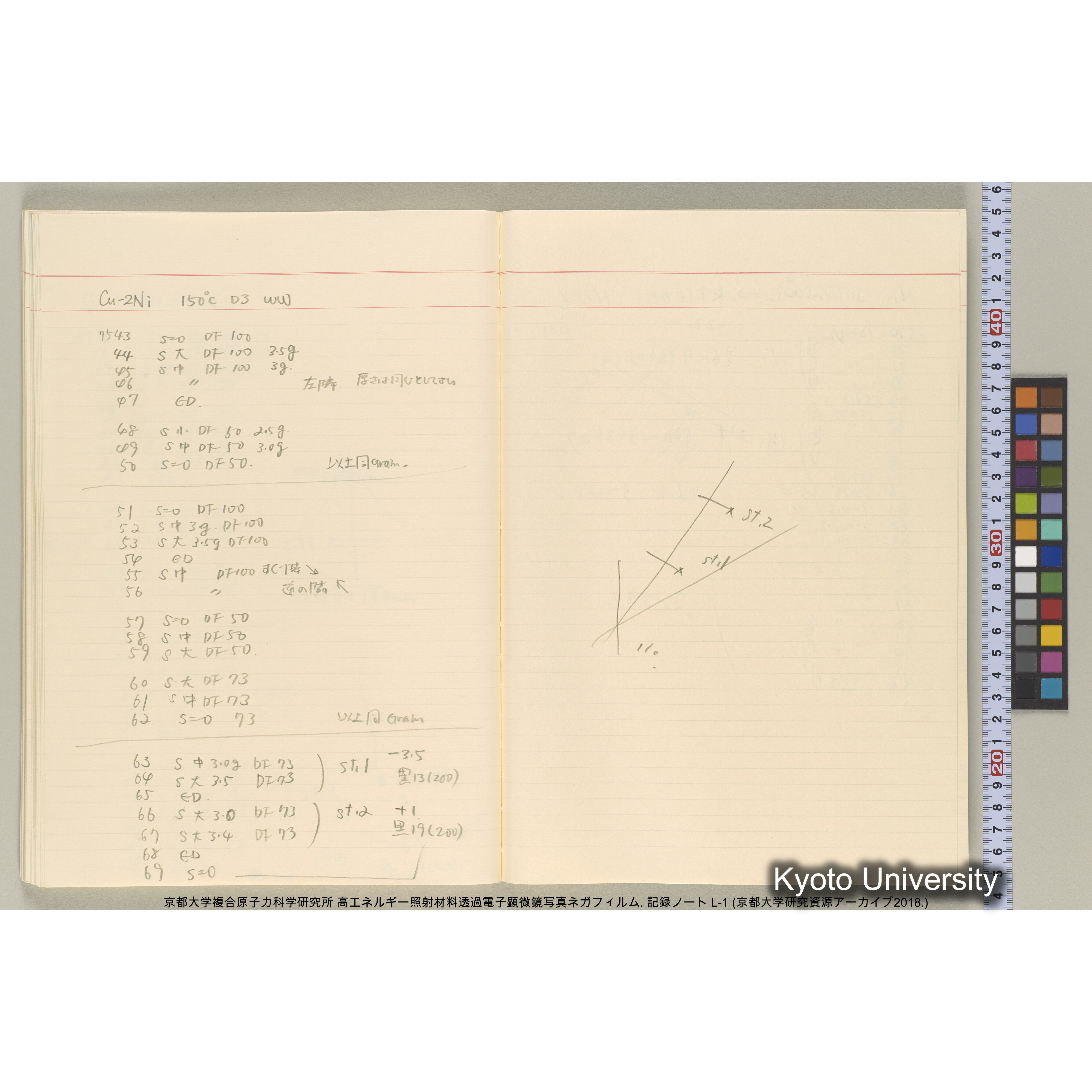 [記録ノート, Lシリーズ] 大洗200CX EMノート L1 北大. 6735～7783. (47)
