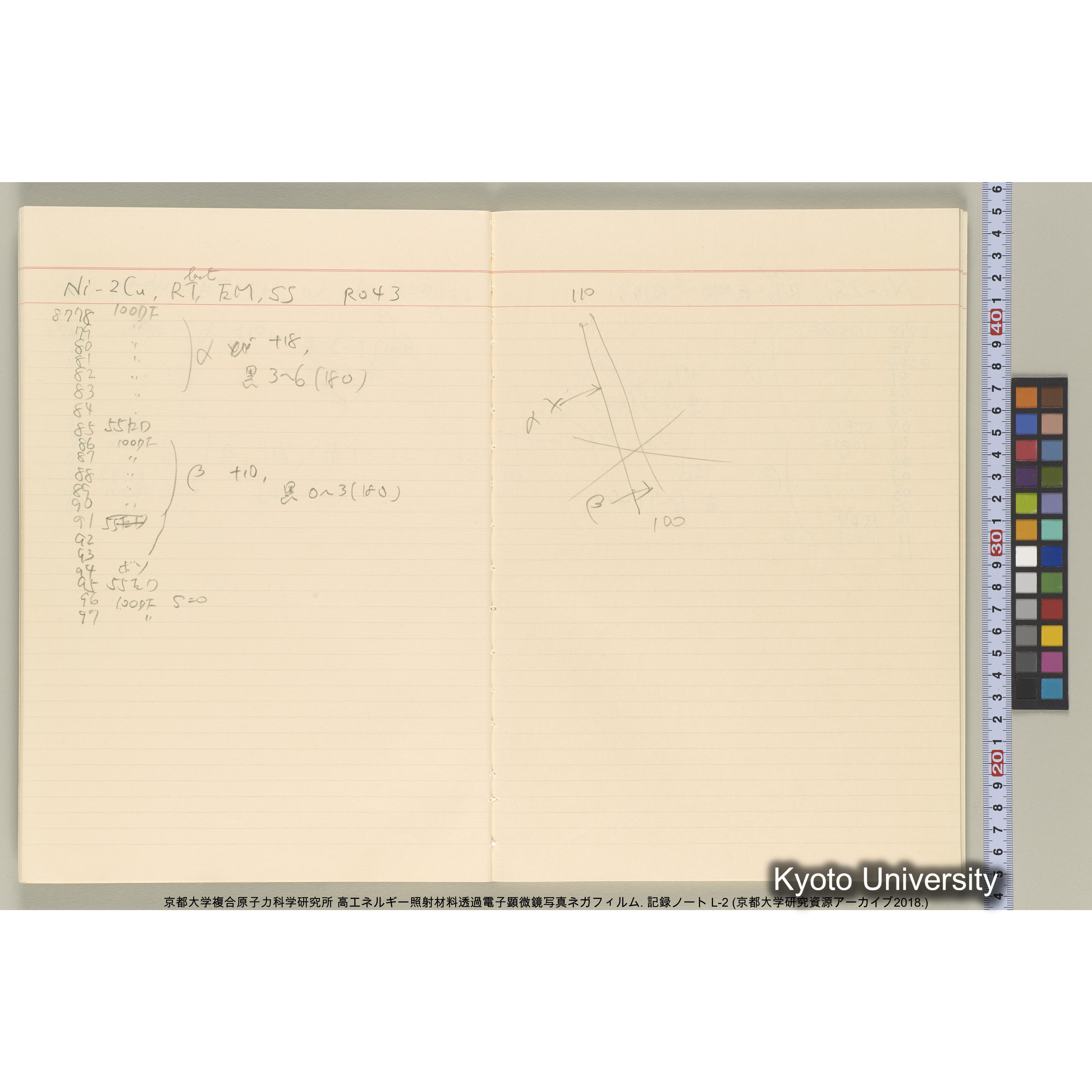 [記録ノート, Lシリーズ] 大洗200CX EMノート L-2 北大. 7784～. (21)