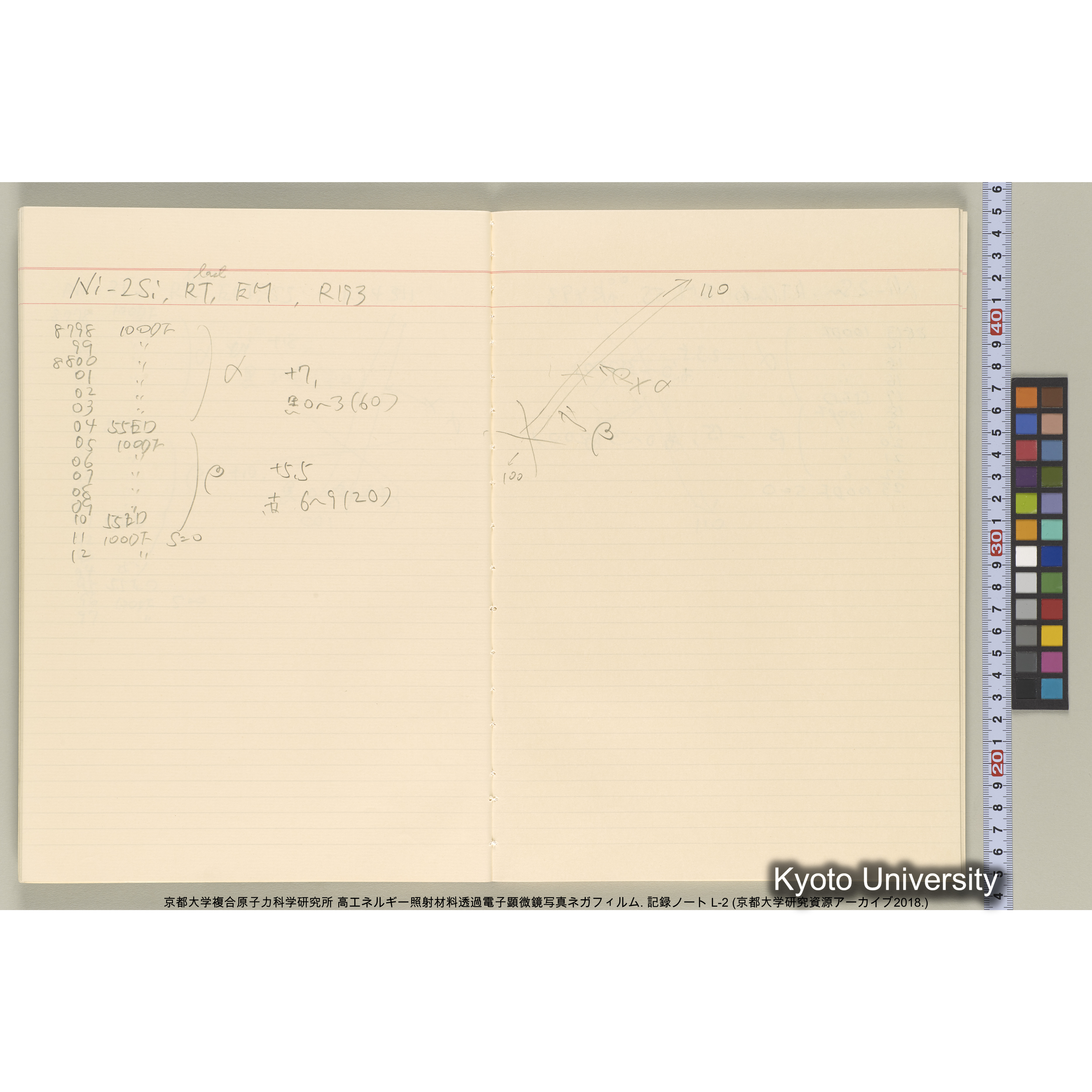 [記録ノート, Lシリーズ] 大洗200CX EMノート L-2 北大. 7784～. (22)