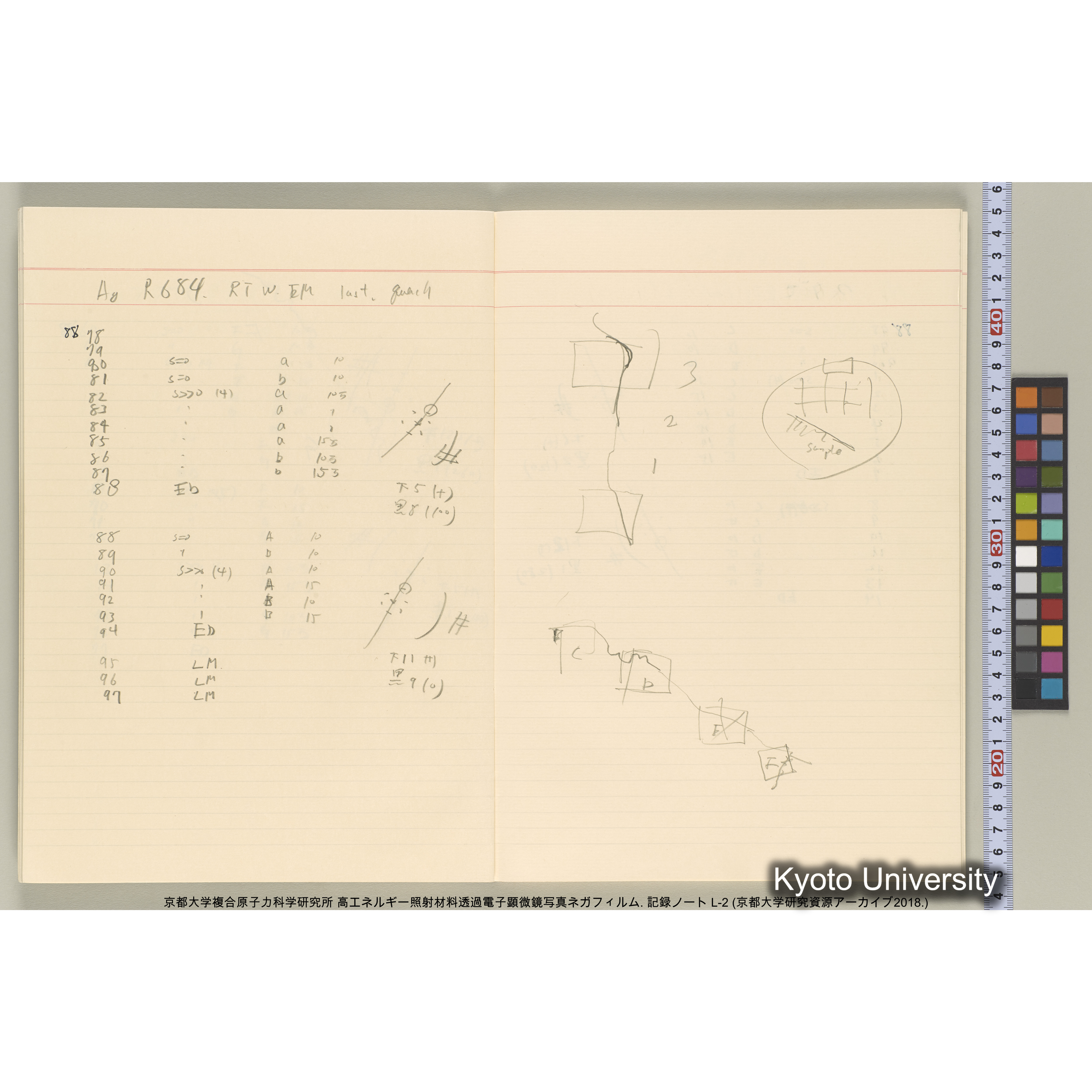 [記録ノート, Lシリーズ] 大洗200CX EMノート L-2 北大. 7784～. (27)