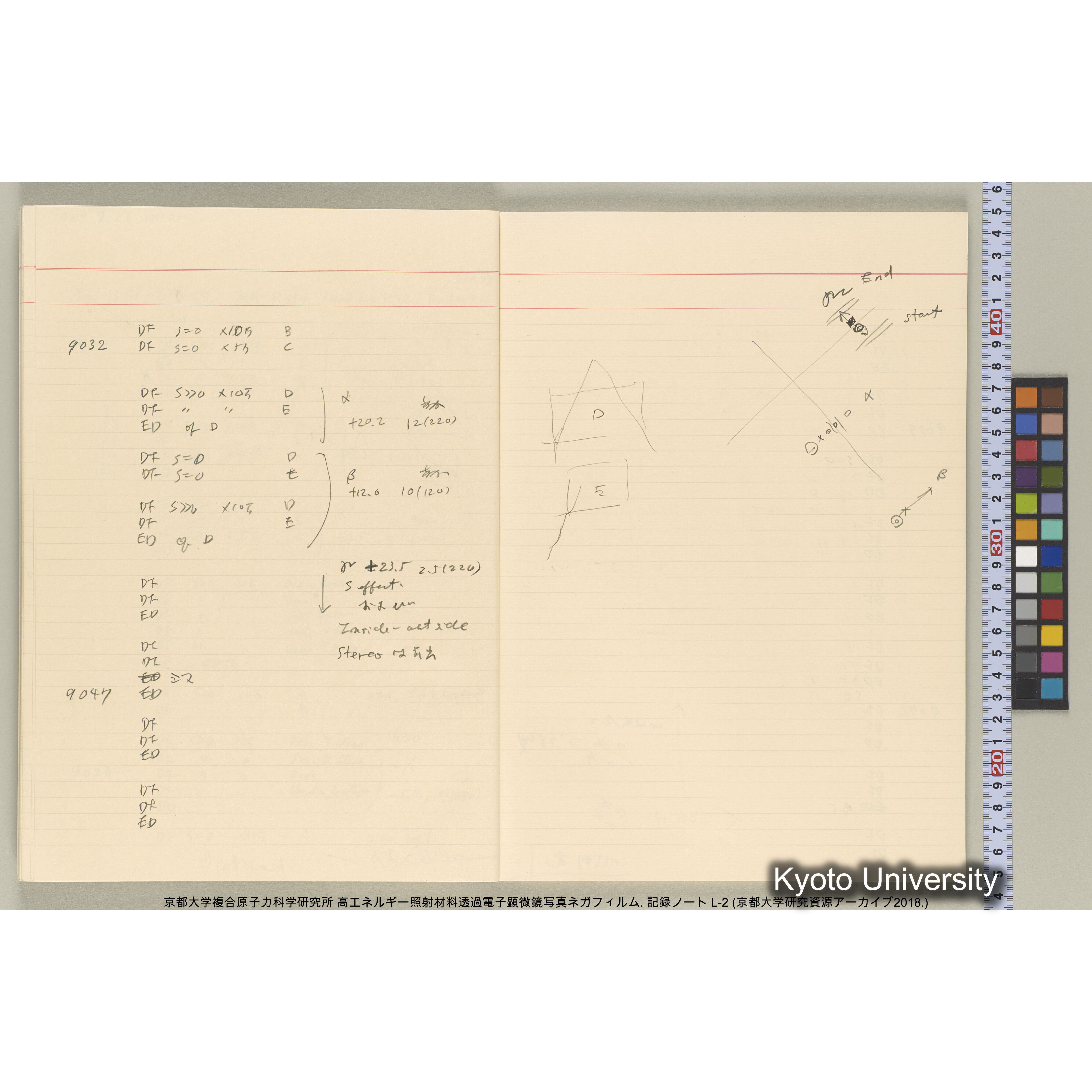 [記録ノート, Lシリーズ] 大洗200CX EMノート L-2 北大. 7784～. (34)
