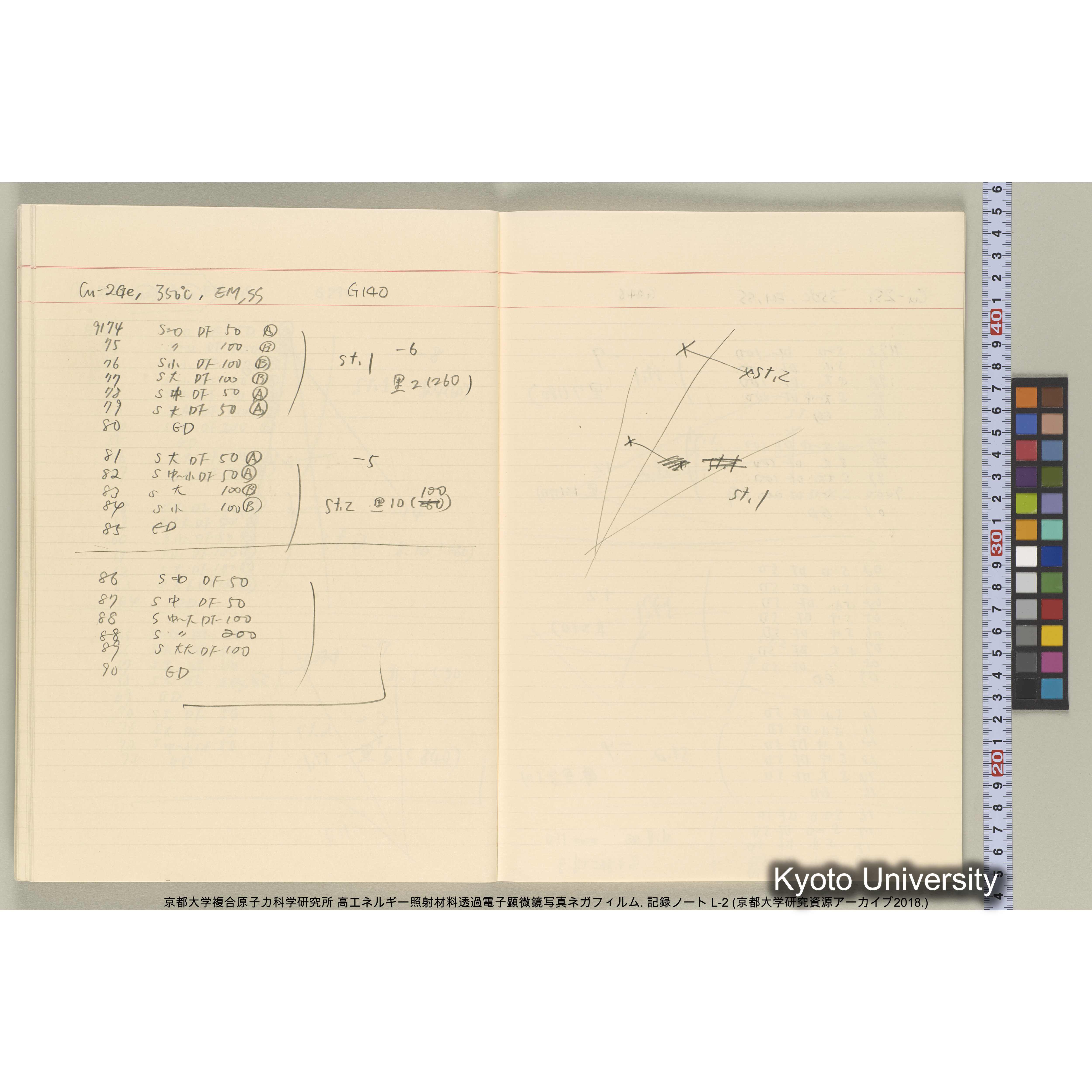 [記録ノート, Lシリーズ] 大洗200CX EMノート L-2 北大. 7784～. (40)