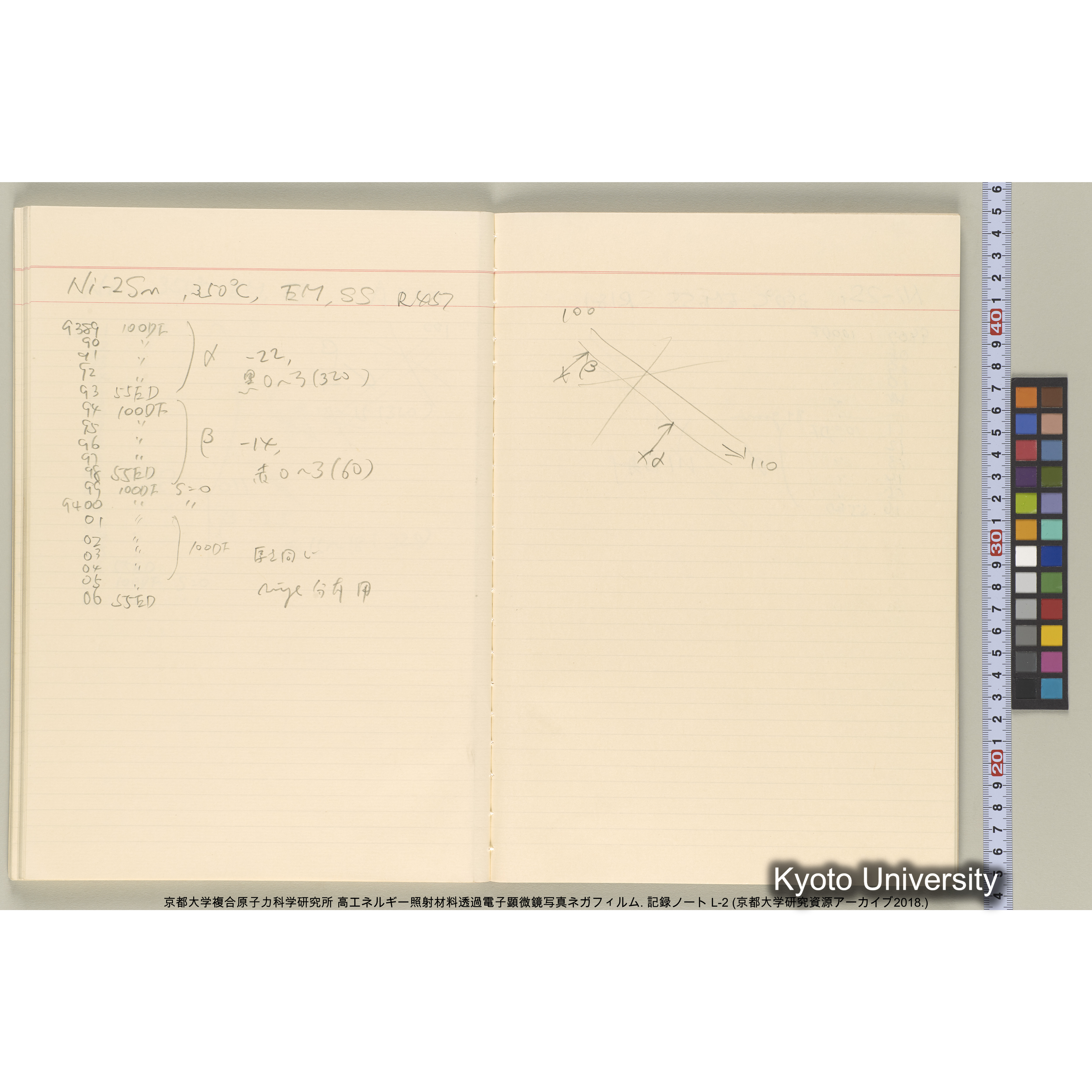 [記録ノート, Lシリーズ] 大洗200CX EMノート L-2 北大. 7784～. (50)