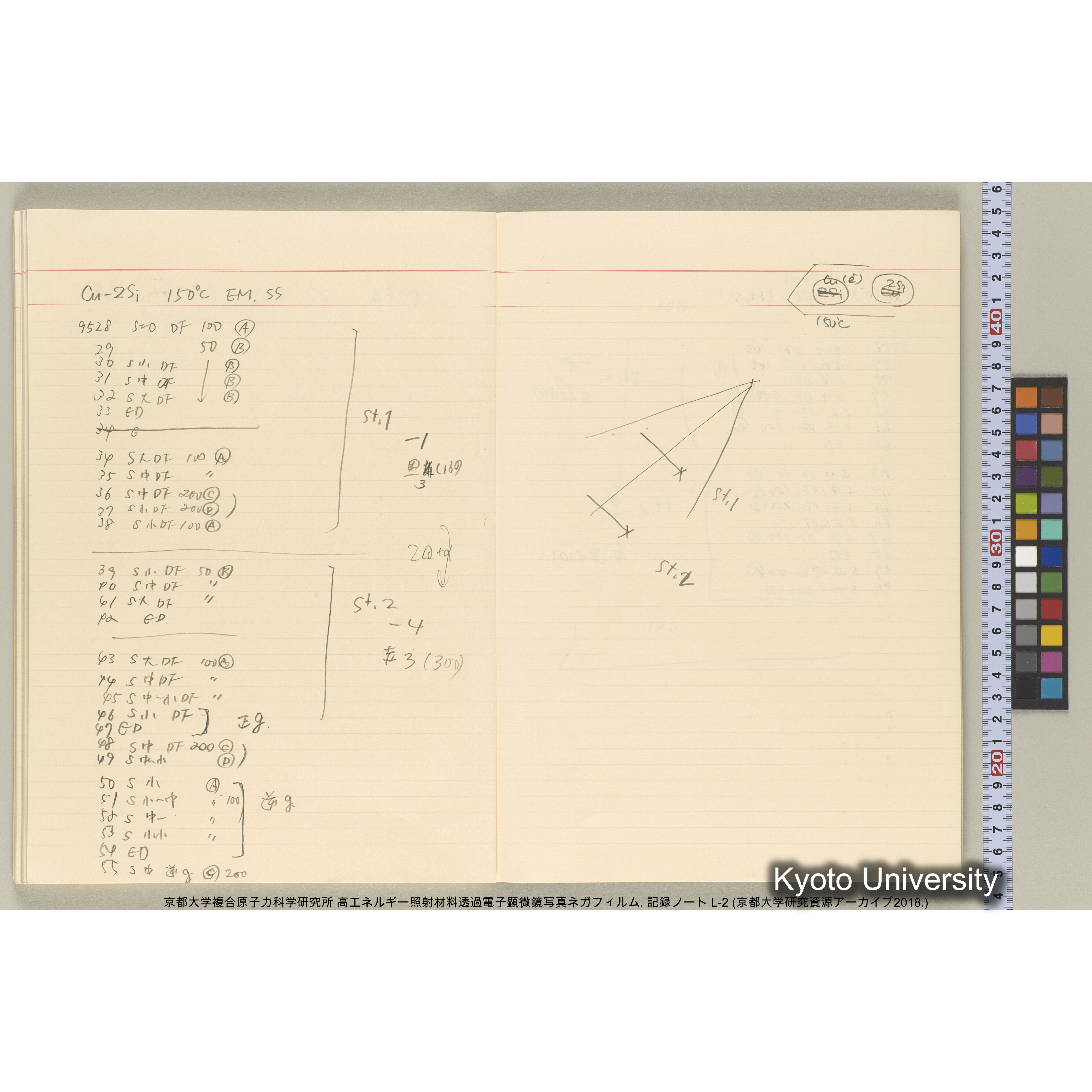 [記録ノート, Lシリーズ] 大洗200CX EMノート L-2 北大. 7784～. (58)