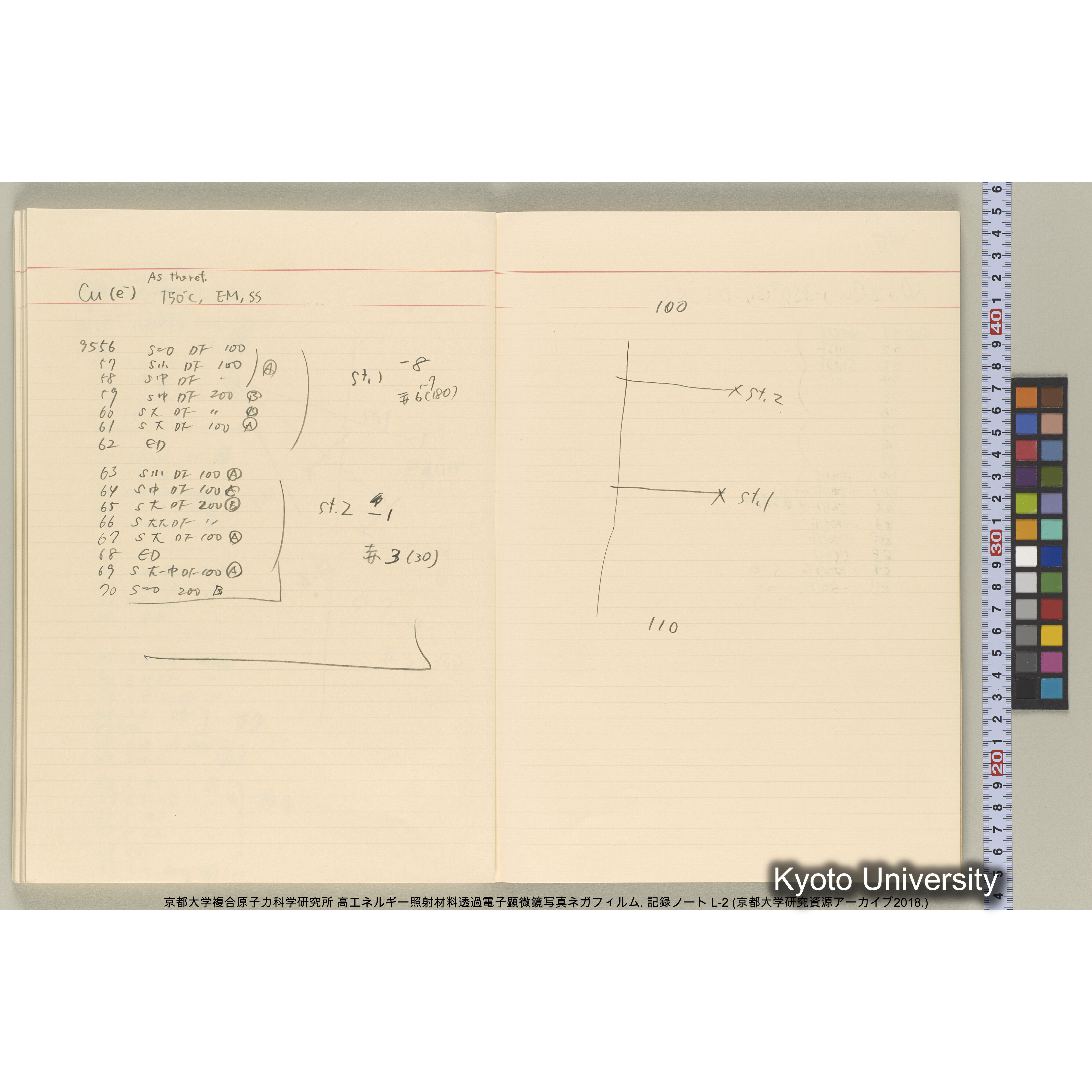 [記録ノート, Lシリーズ] 大洗200CX EMノート L-2 北大. 7784～. (59)