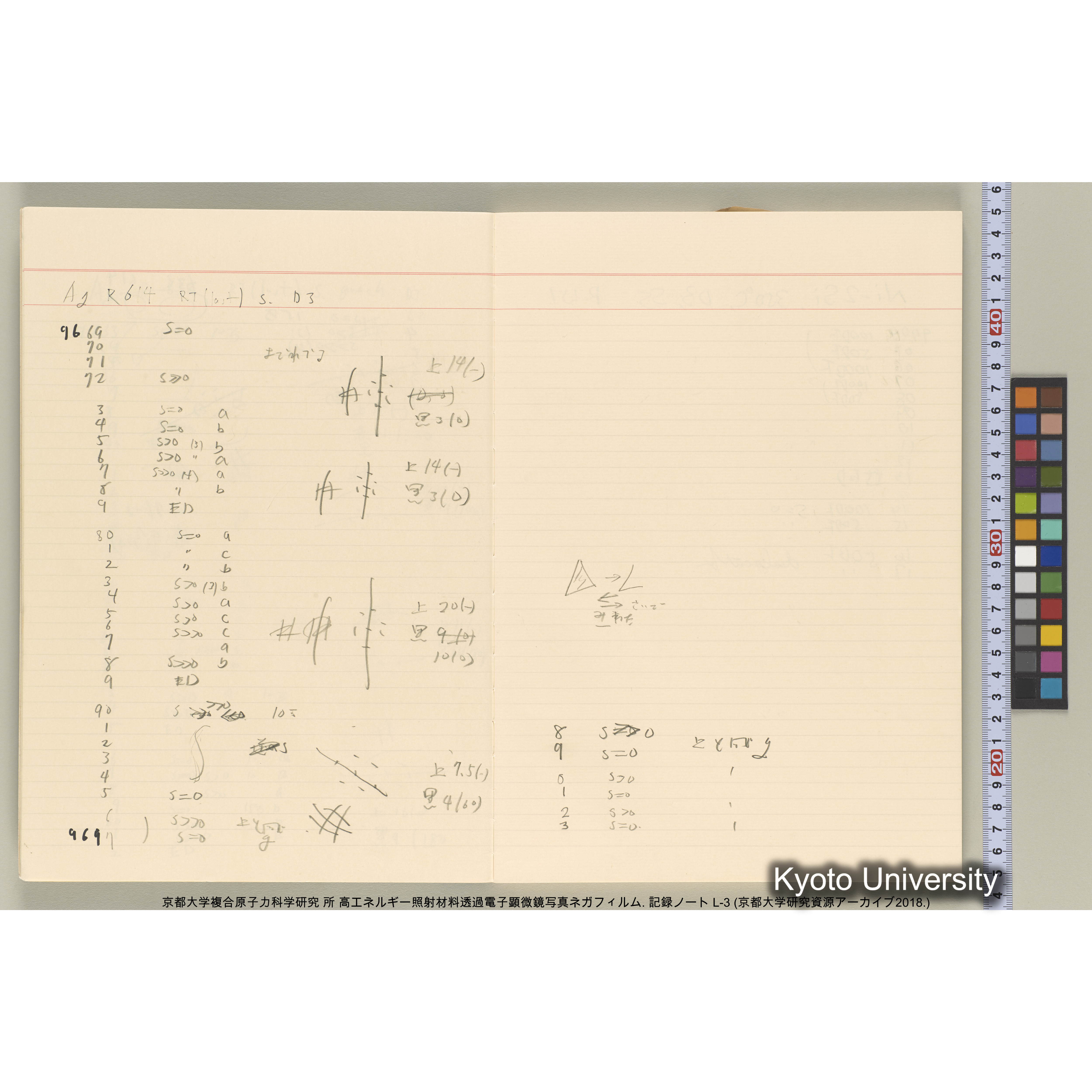[記録ノート, Lシリーズ] 大洗200CX EMノート L-3 1987/7/26〜. 9633～11235. (5)