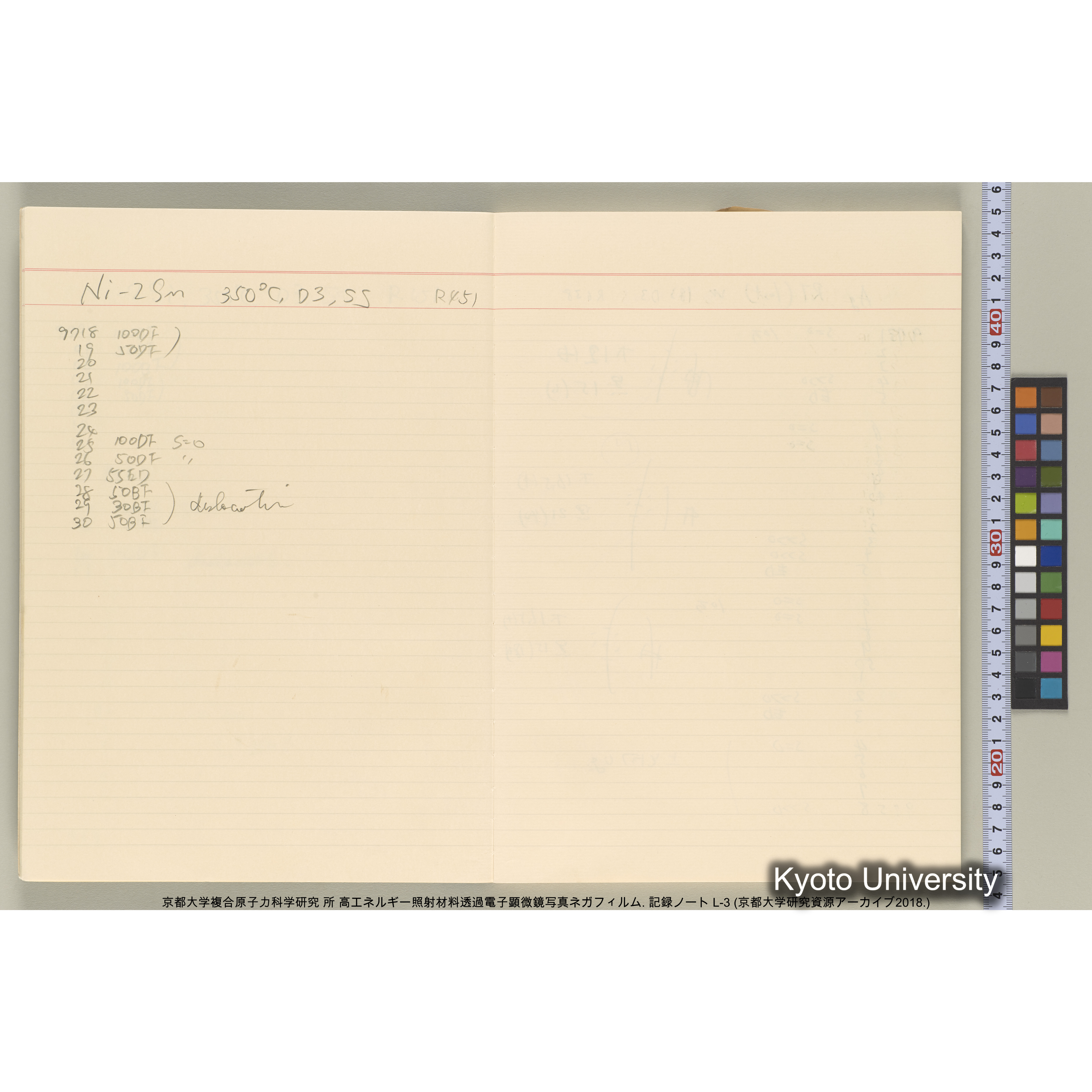 [記録ノート, Lシリーズ] 大洗200CX EMノート L-3 1987/7/26〜. 9633～11235. (7)