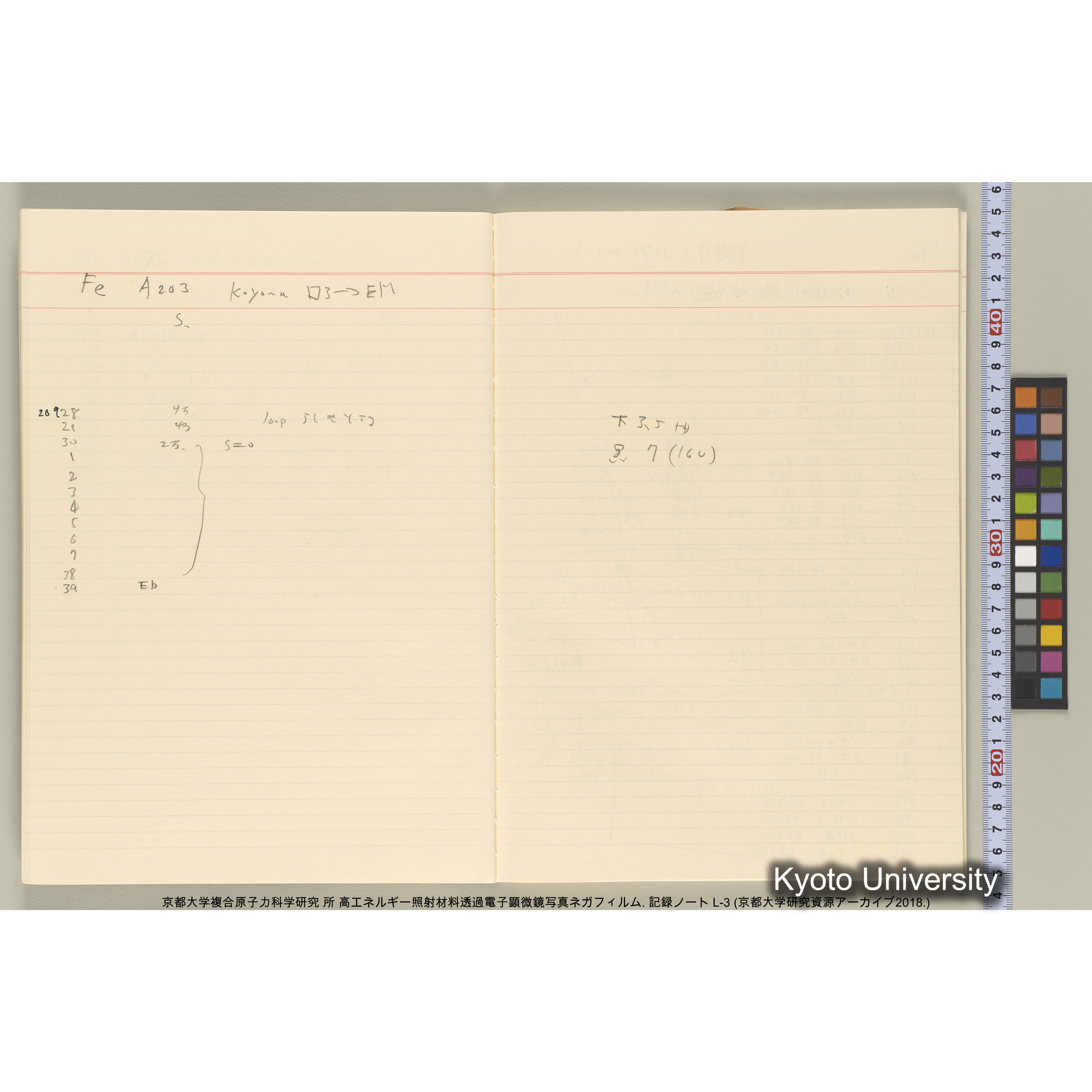 [記録ノート, Lシリーズ] 大洗200CX EMノート L-3 1987/7/26〜. 9633～11235. (19)