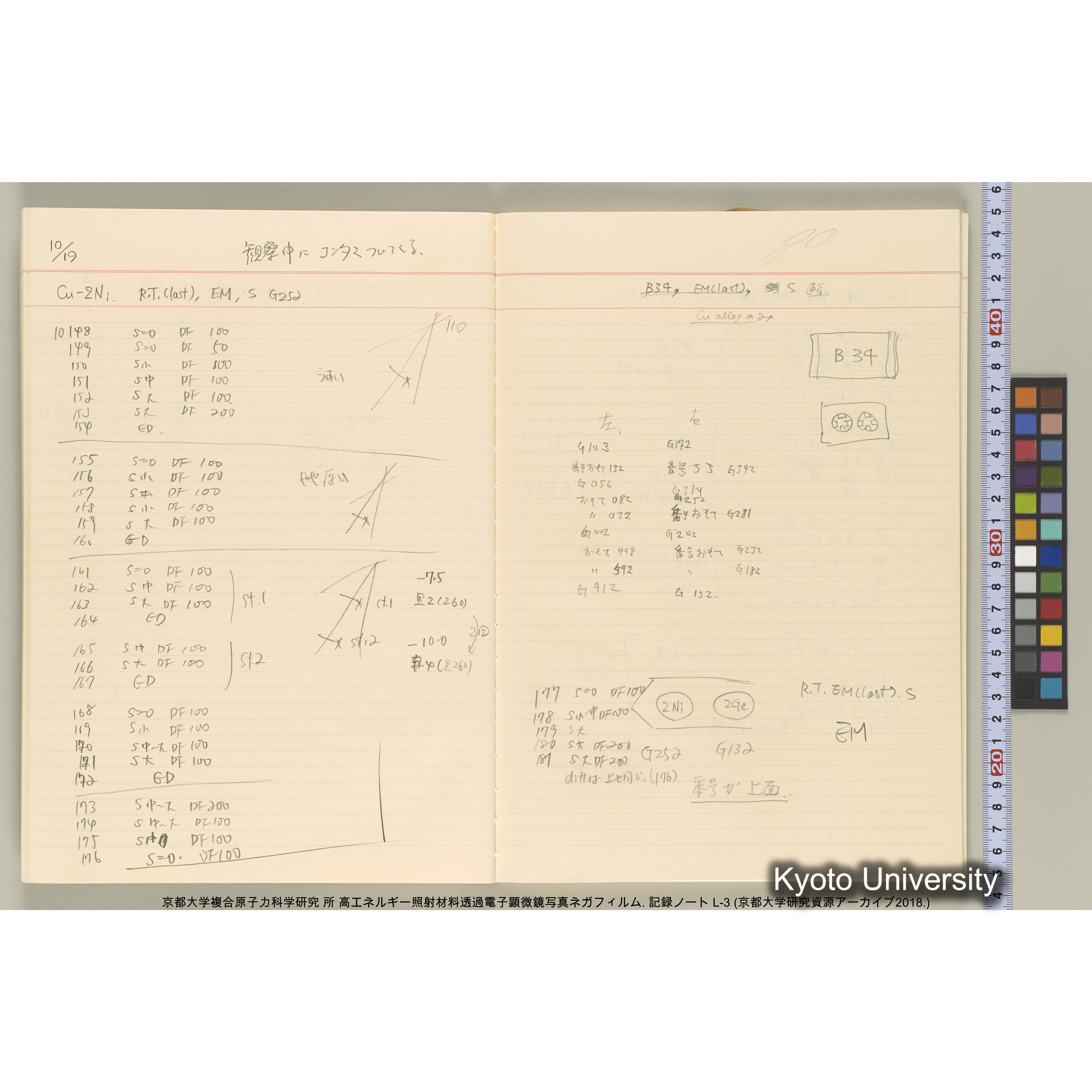 [記録ノート, Lシリーズ] 大洗200CX EMノート L-3 1987/7/26〜. 9633～11235. (20)