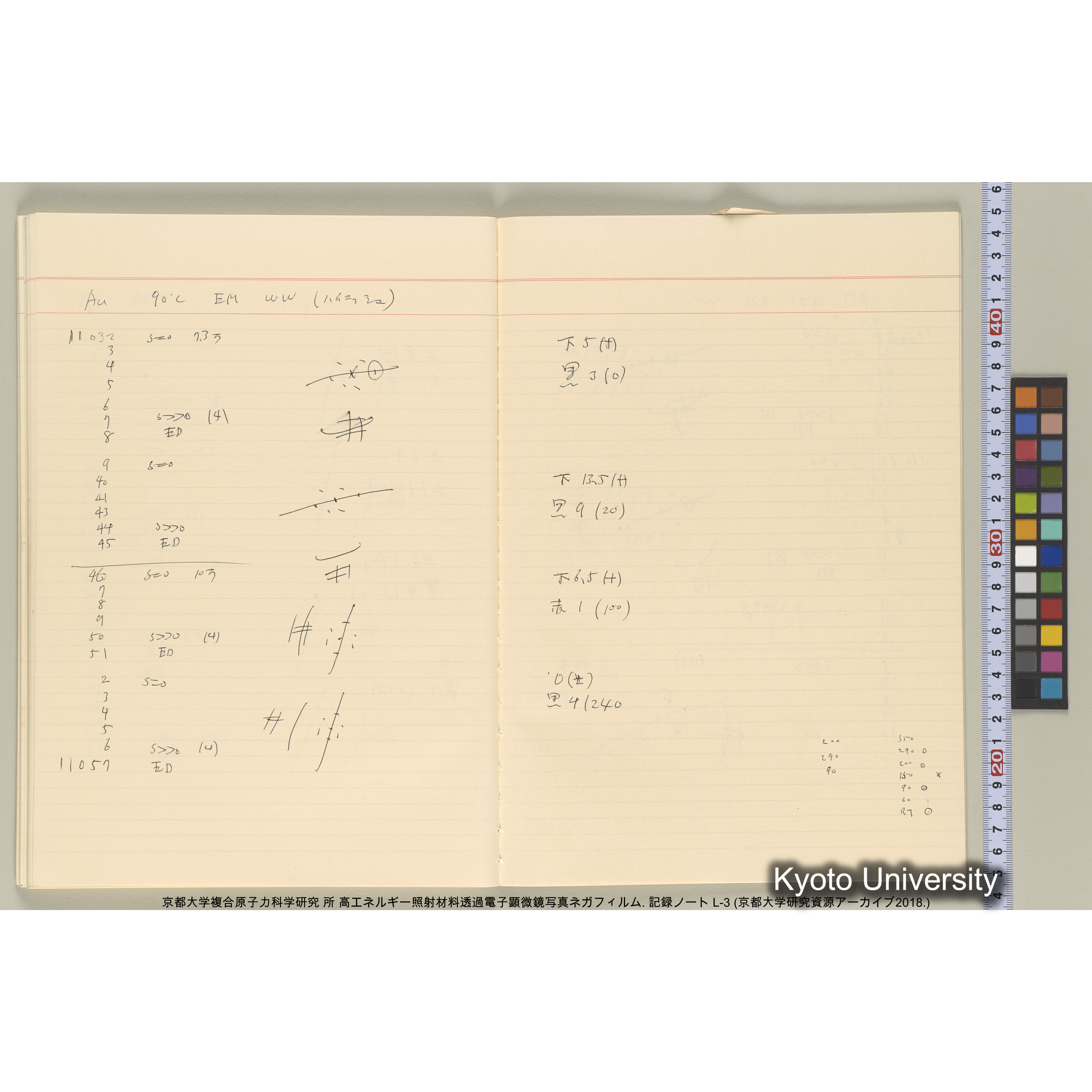 [記録ノート, Lシリーズ] 大洗200CX EMノート L-3 1987/7/26〜. 9633～11235. (51)
