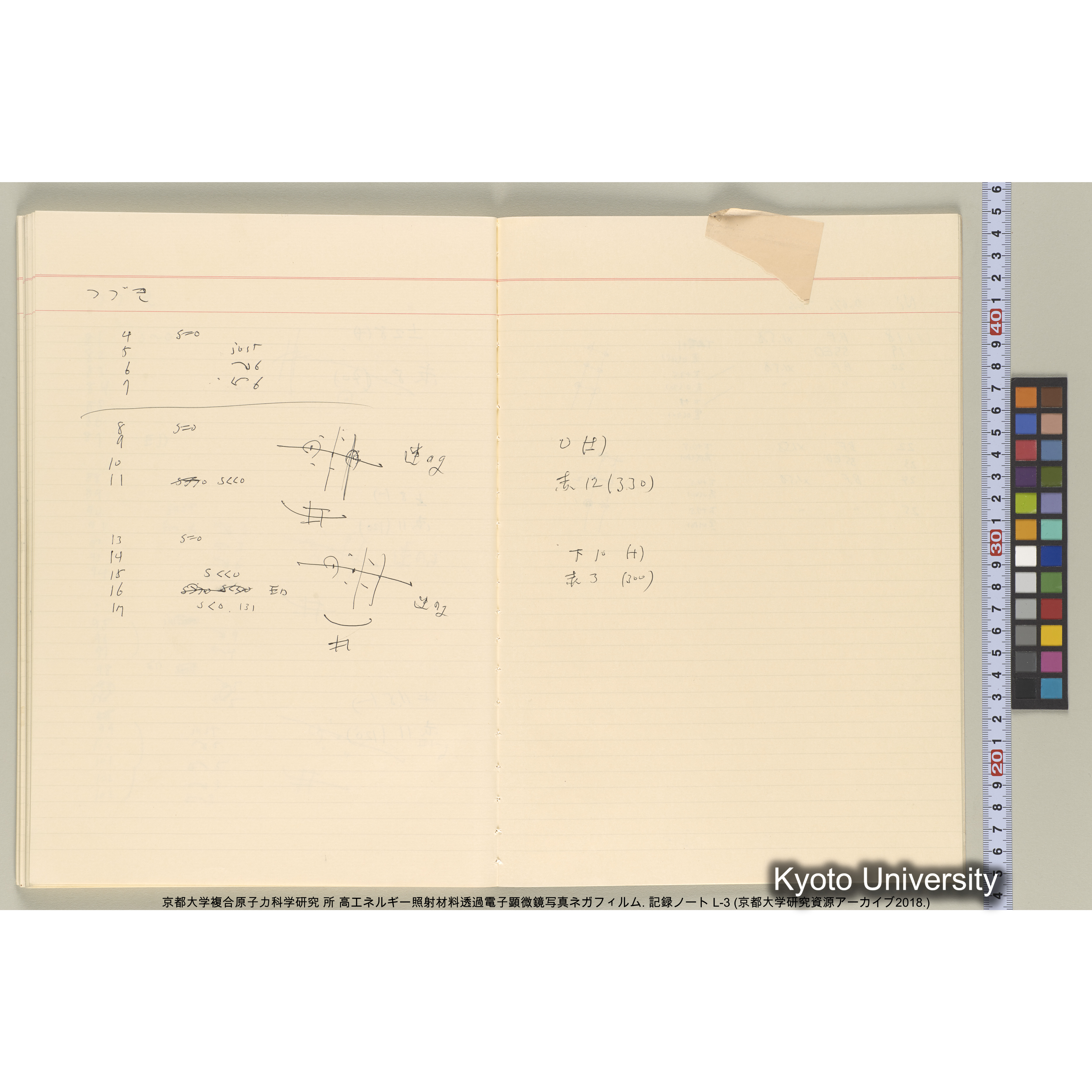 [記録ノート, Lシリーズ] 大洗200CX EMノート L-3 1987/7/26〜. 9633～11235. (54)