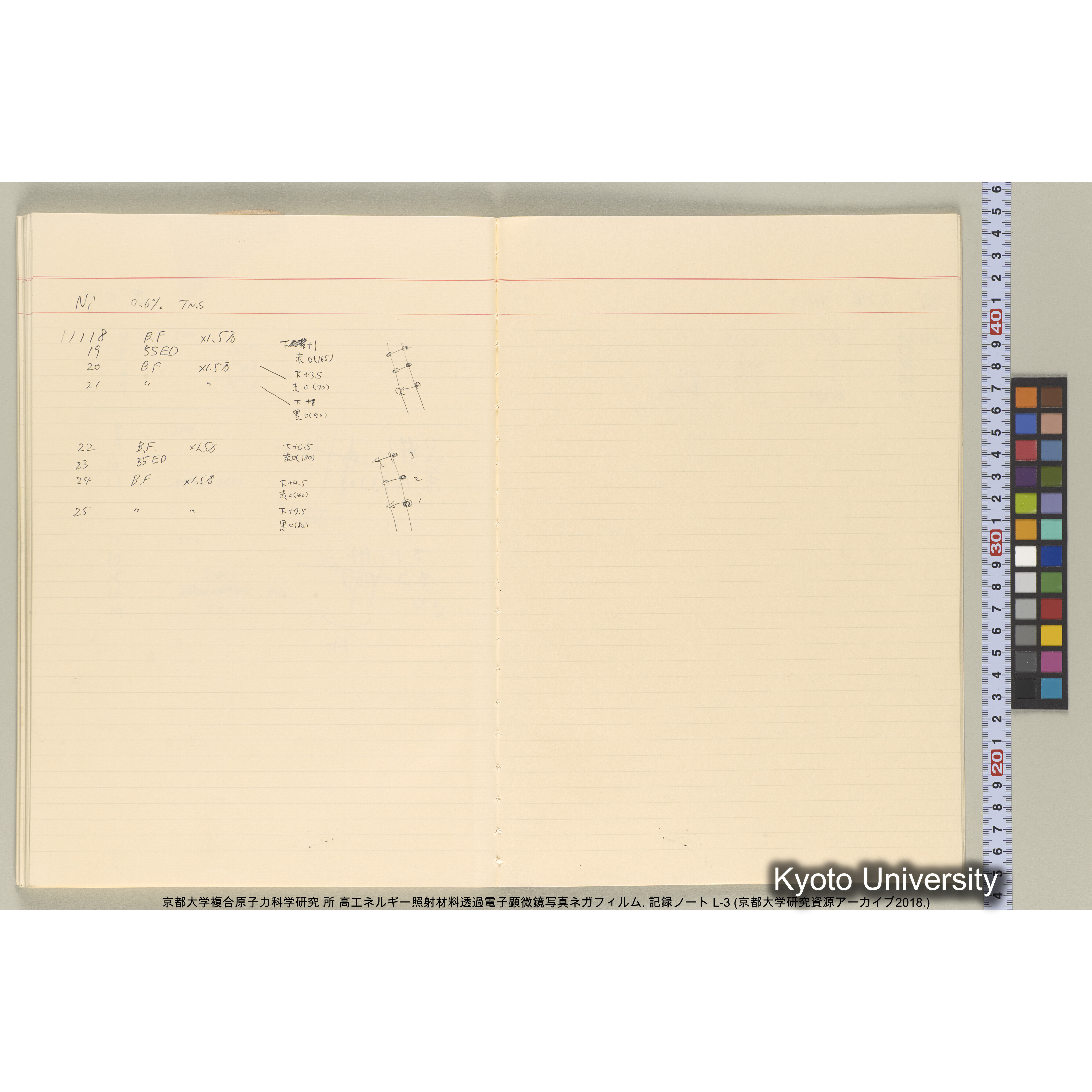 [記録ノート, Lシリーズ] 大洗200CX EMノート L-3 1987/7/26〜. 9633～11235. (55)
