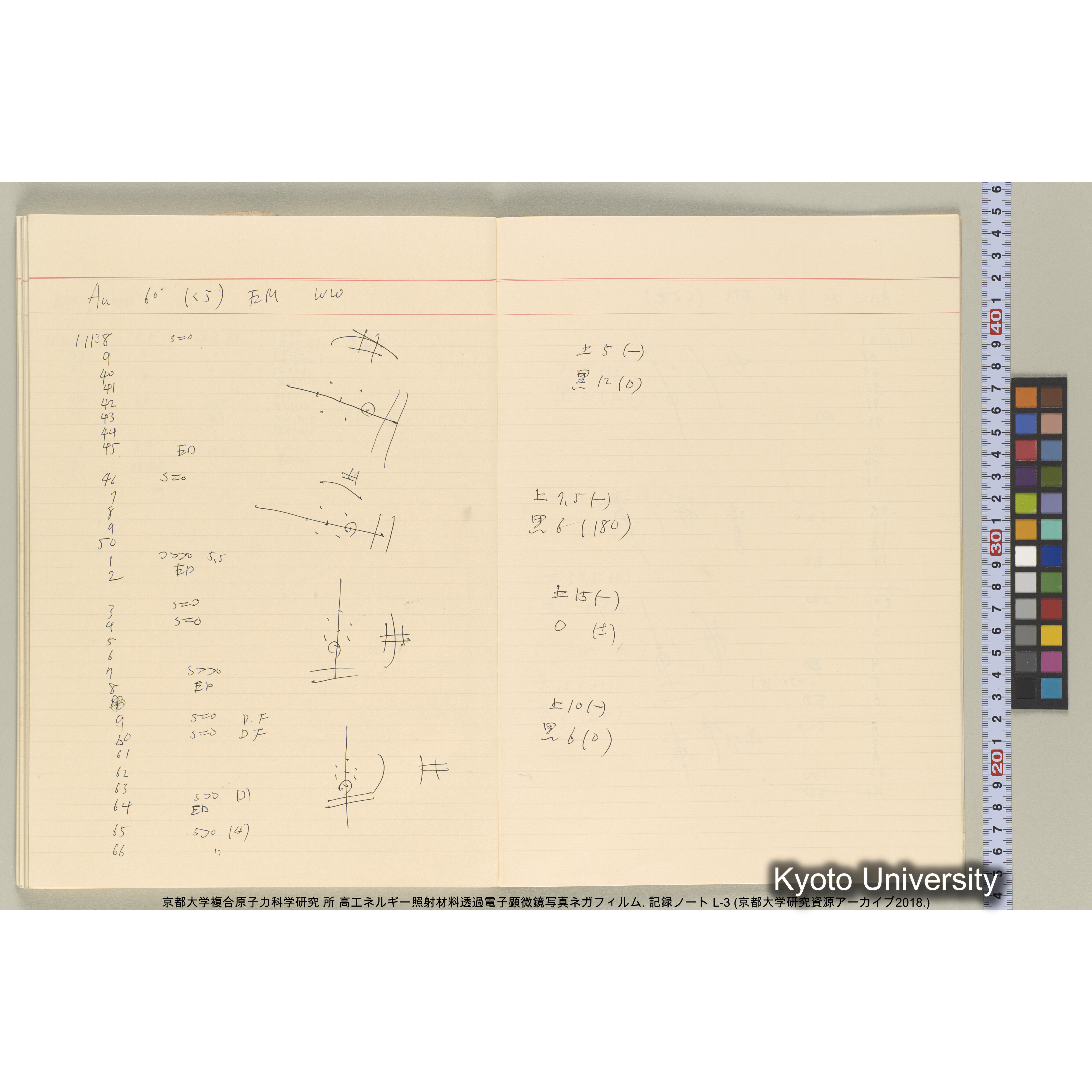 [記録ノート, Lシリーズ] 大洗200CX EMノート L-3 1987/7/26〜. 9633～11235. (58)
