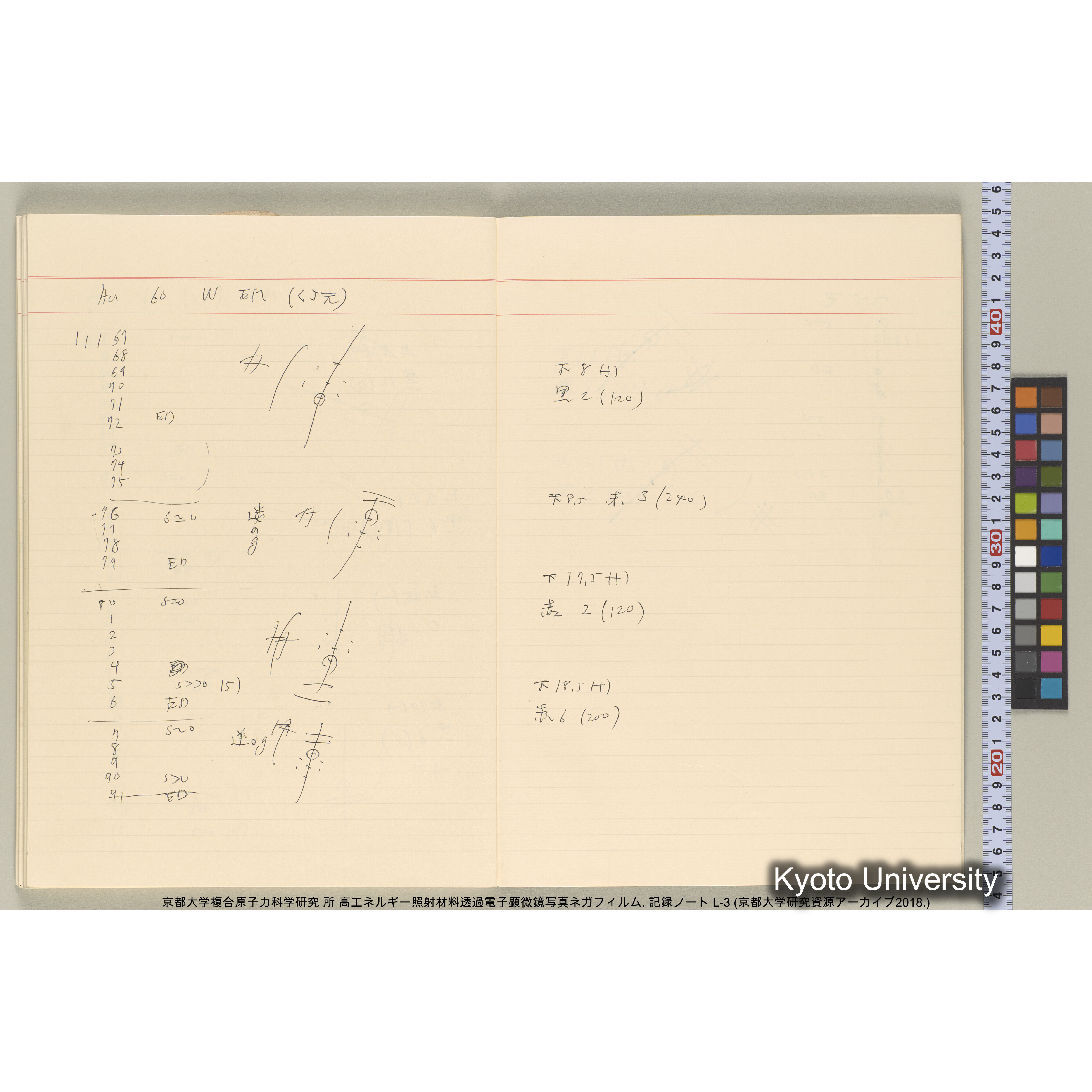 [記録ノート, Lシリーズ] 大洗200CX EMノート L-3 1987/7/26〜. 9633～11235. (59)