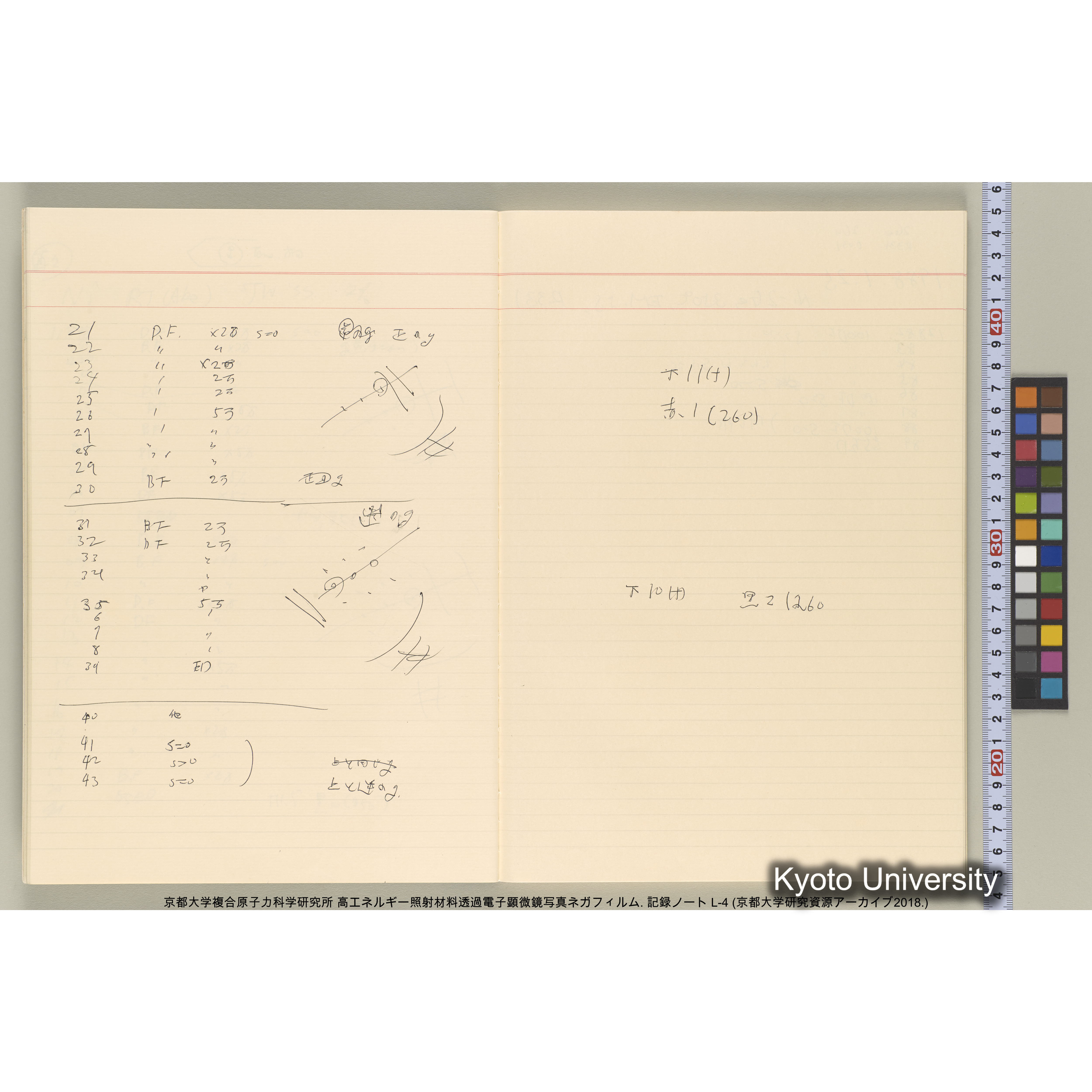 [記録ノート, Lシリーズ] 大洗200CX ノート L-4 1987/11/ . 11236～14161. (15)