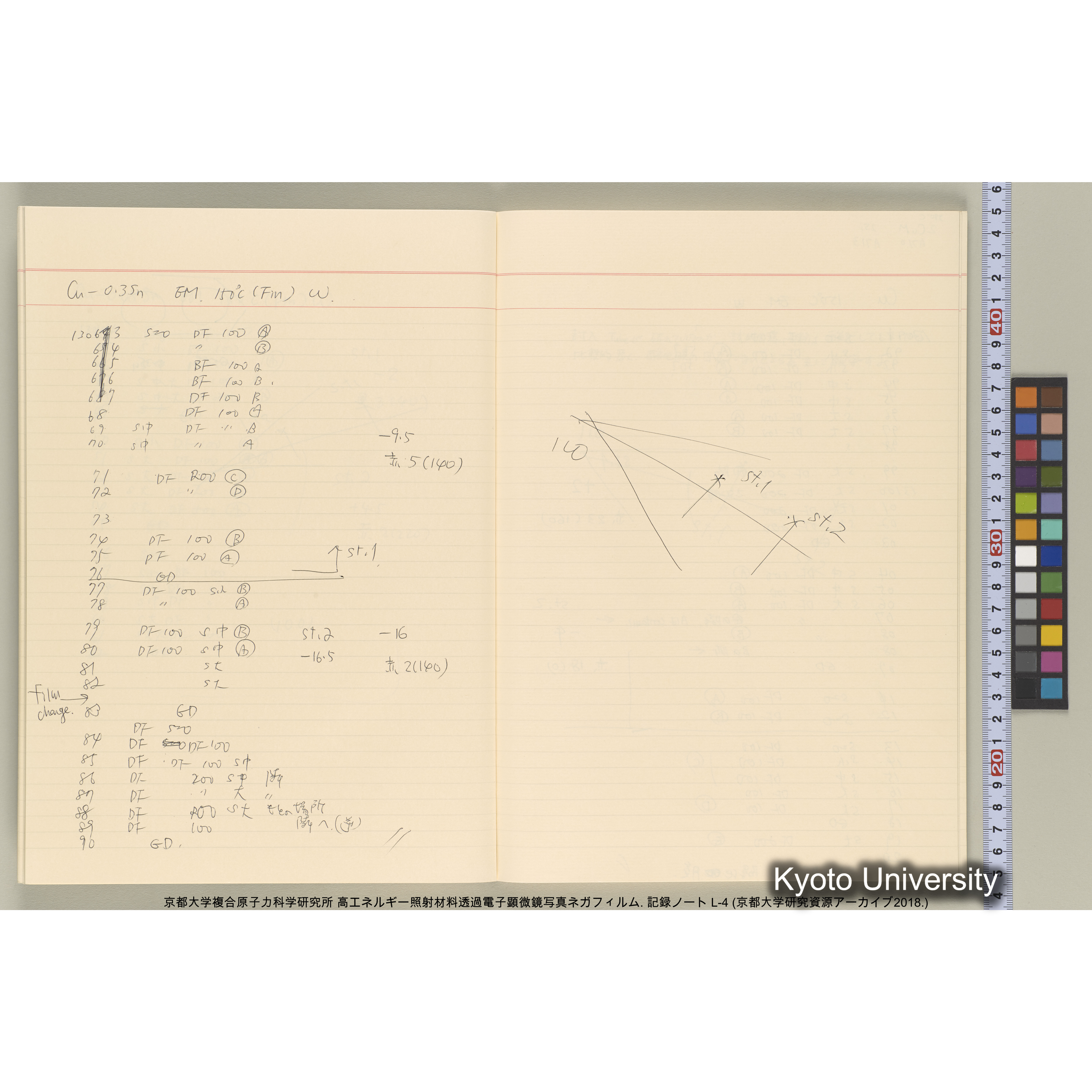 [記録ノート, Lシリーズ] 大洗200CX ノート L-4 1987/11/ . 11236～14161. (27)