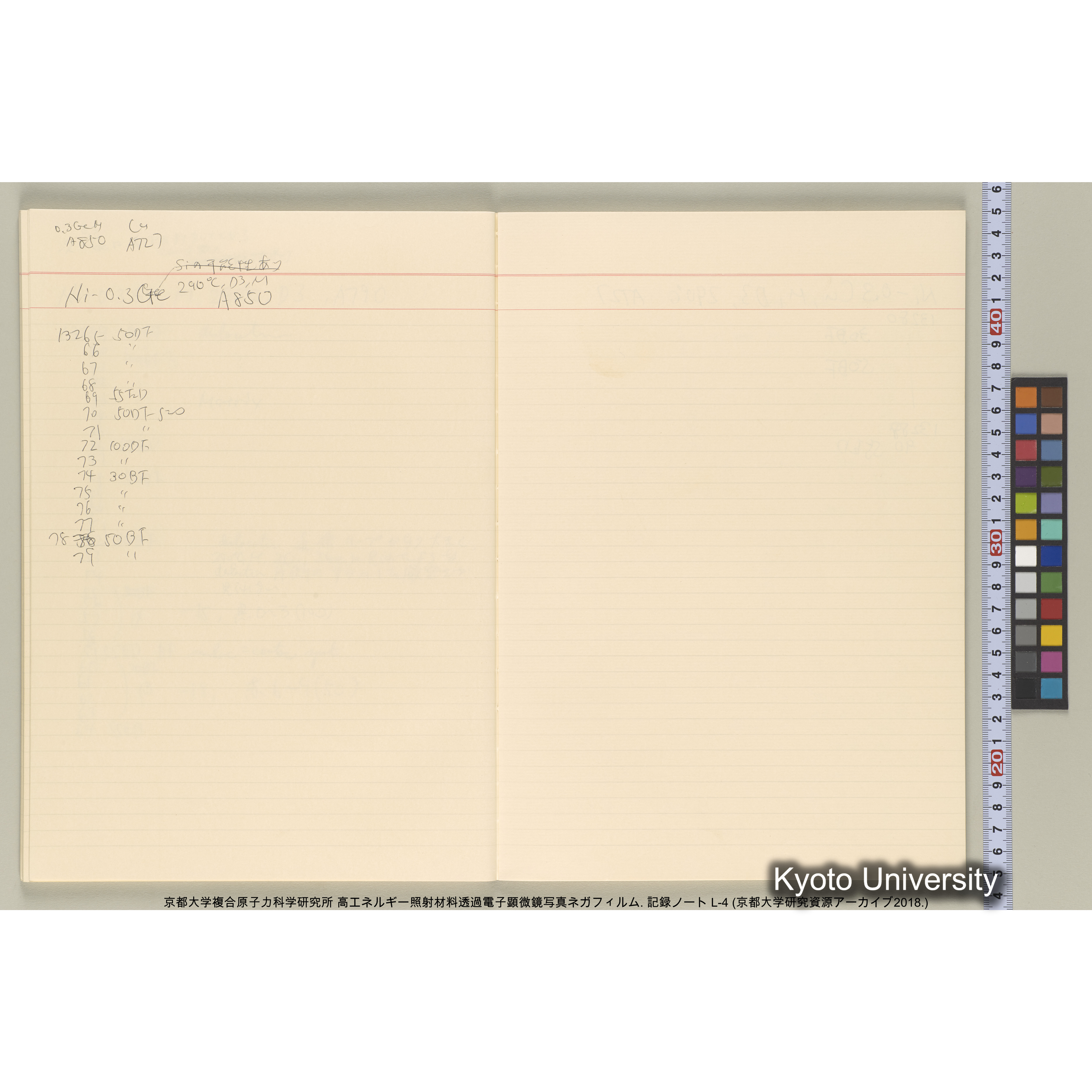 [記録ノート, Lシリーズ] 大洗200CX ノート L-4 1987/11/ . 11236～14161. (35)