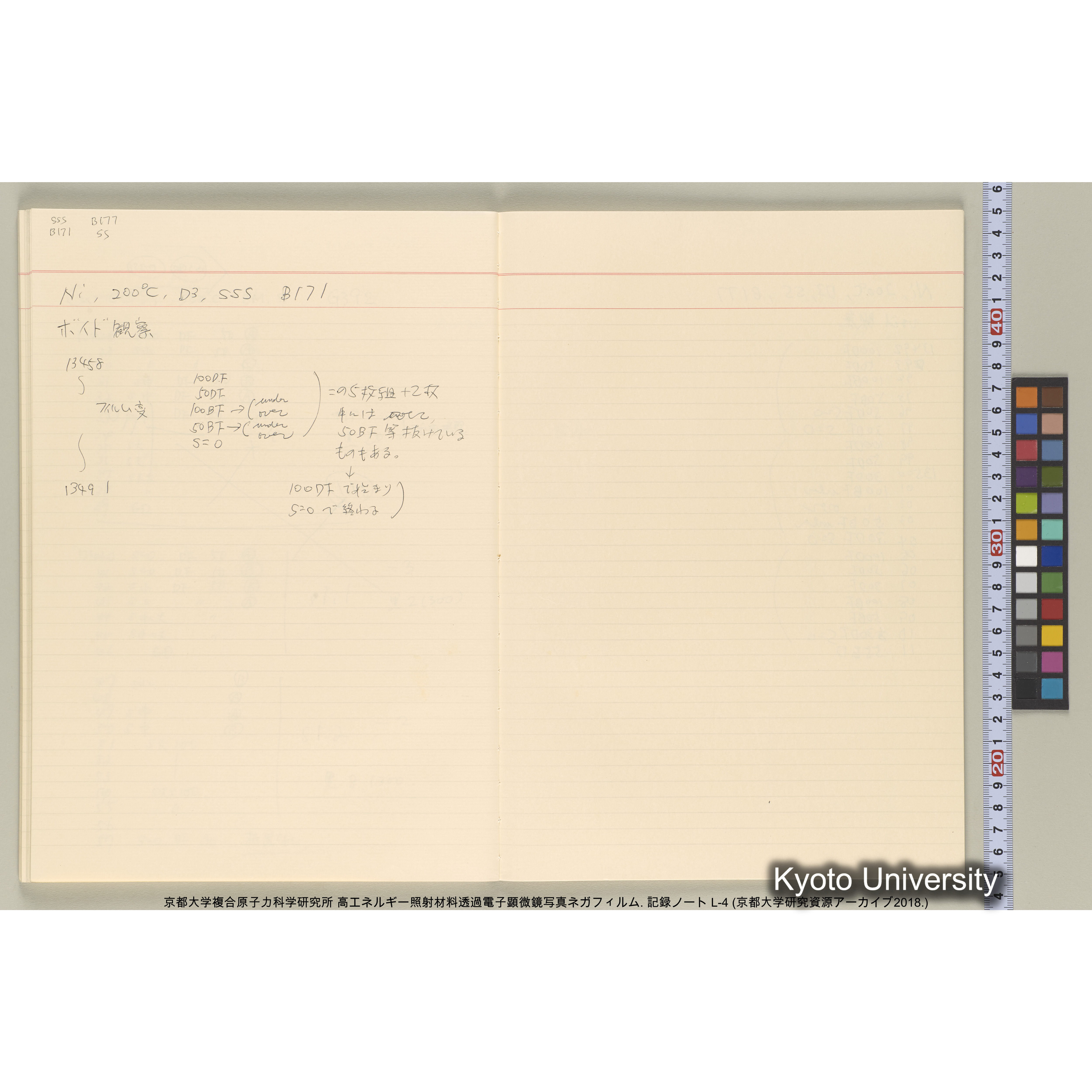 [記録ノート, Lシリーズ] 大洗200CX ノート L-4 1987/11/ . 11236～14161. (43)