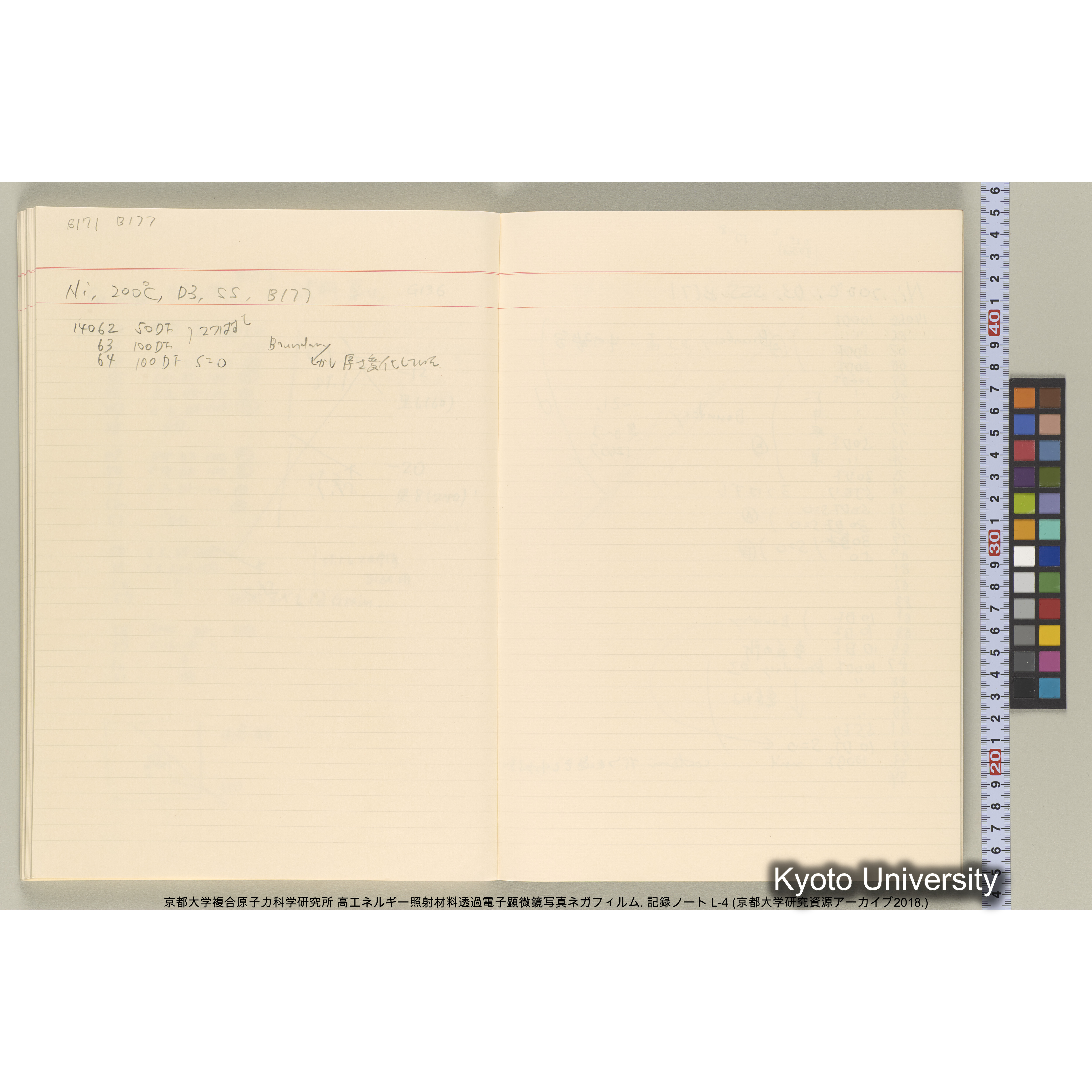 [記録ノート, Lシリーズ] 大洗200CX ノート L-4 1987/11/ . 11236～14161. (57)