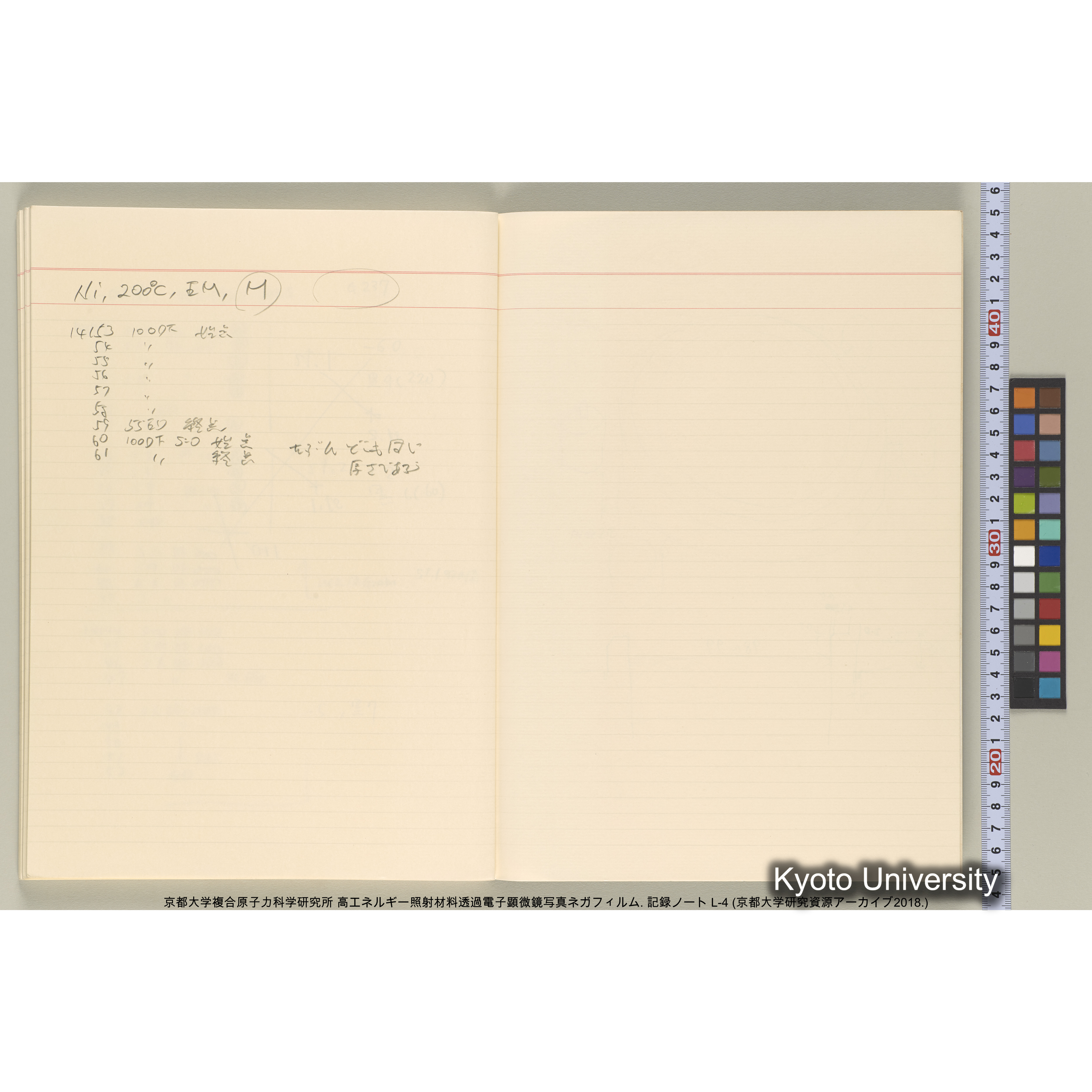 [記録ノート, Lシリーズ] 大洗200CX ノート L-4 1987/11/ . 11236～14161. (62)