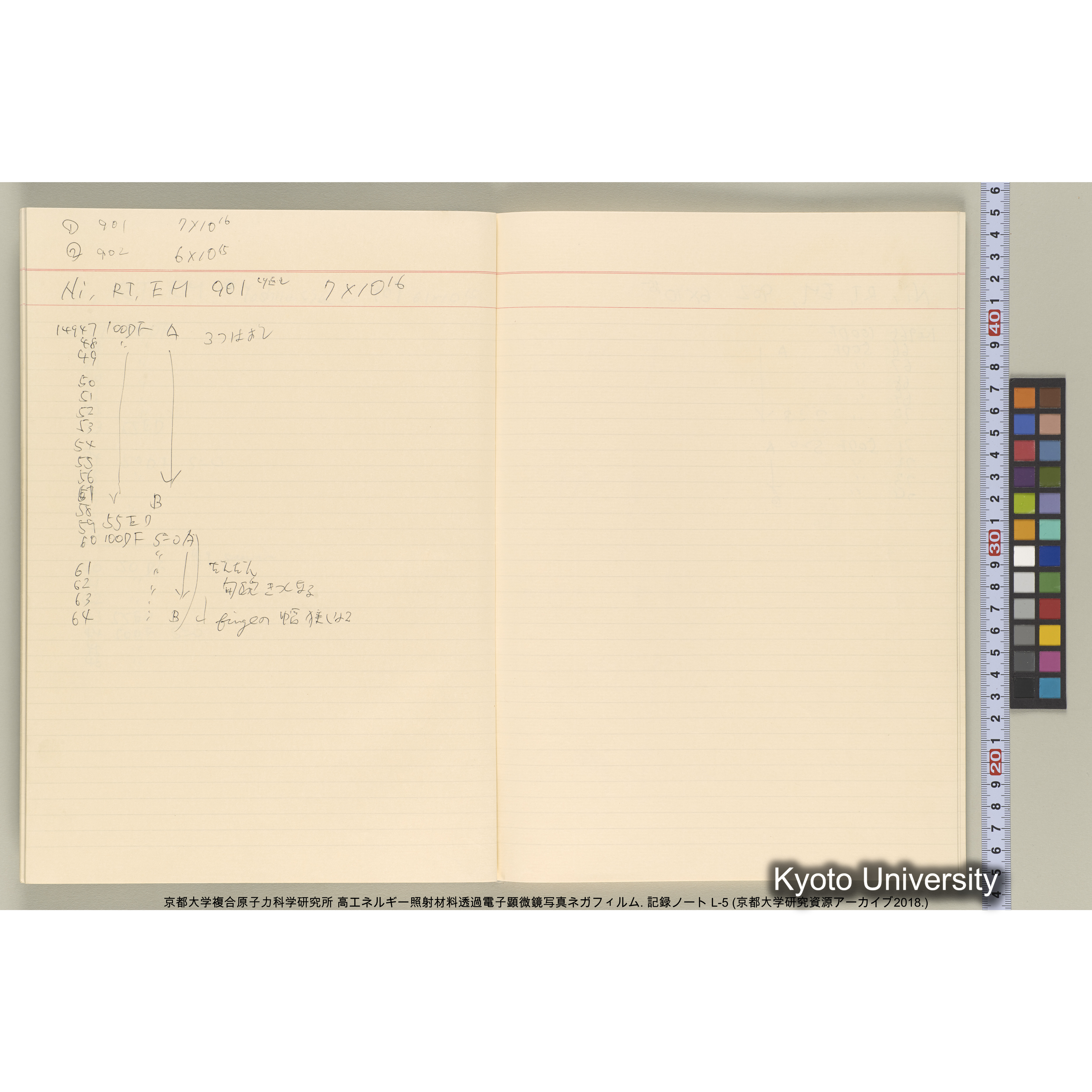 [記録ノート, Lシリーズ] 大洗EM L-5 1988.3.21〜. L-14162～16582. (28)