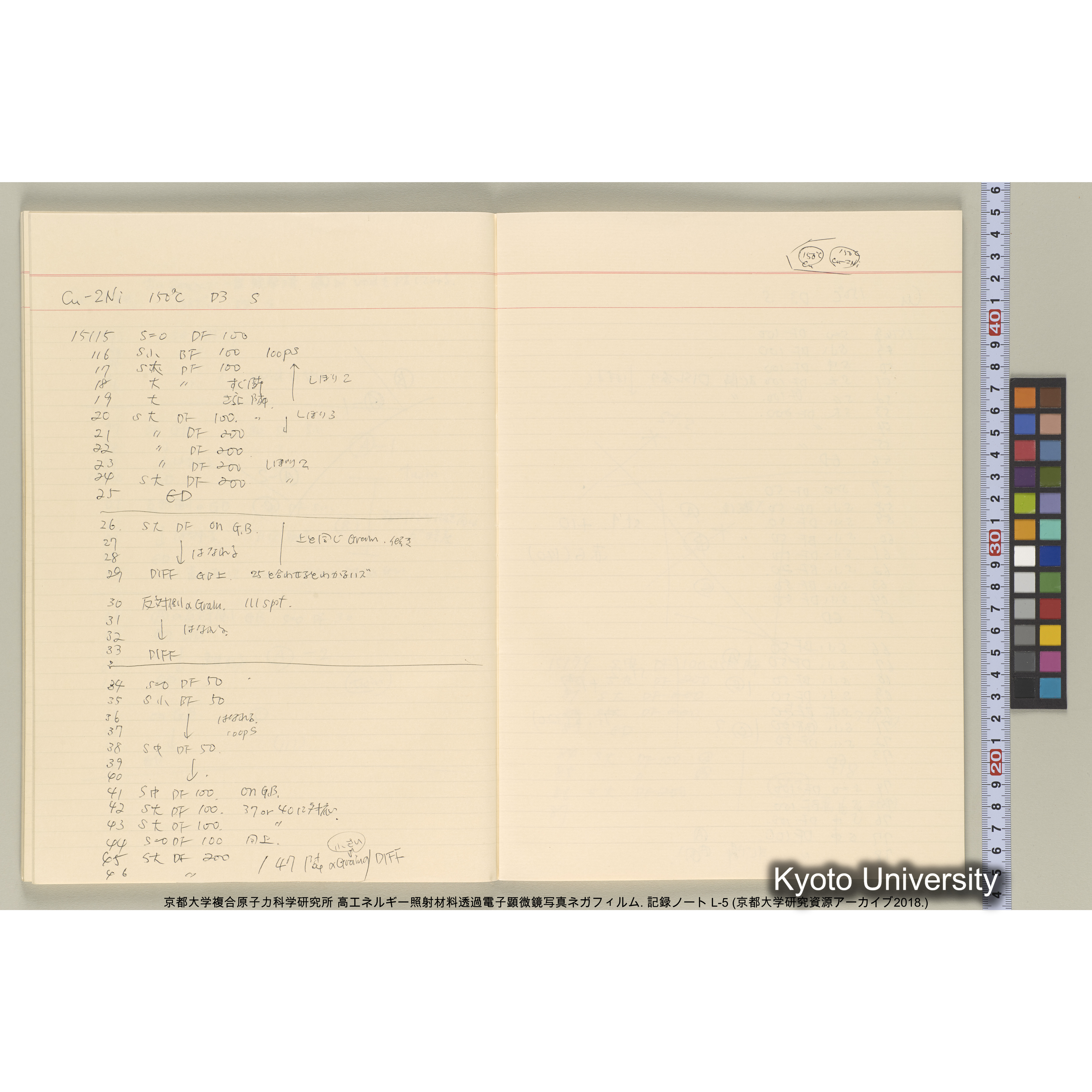 [記録ノート, Lシリーズ] 大洗EM L-5 1988.3.21〜. L-14162～16582. (37)