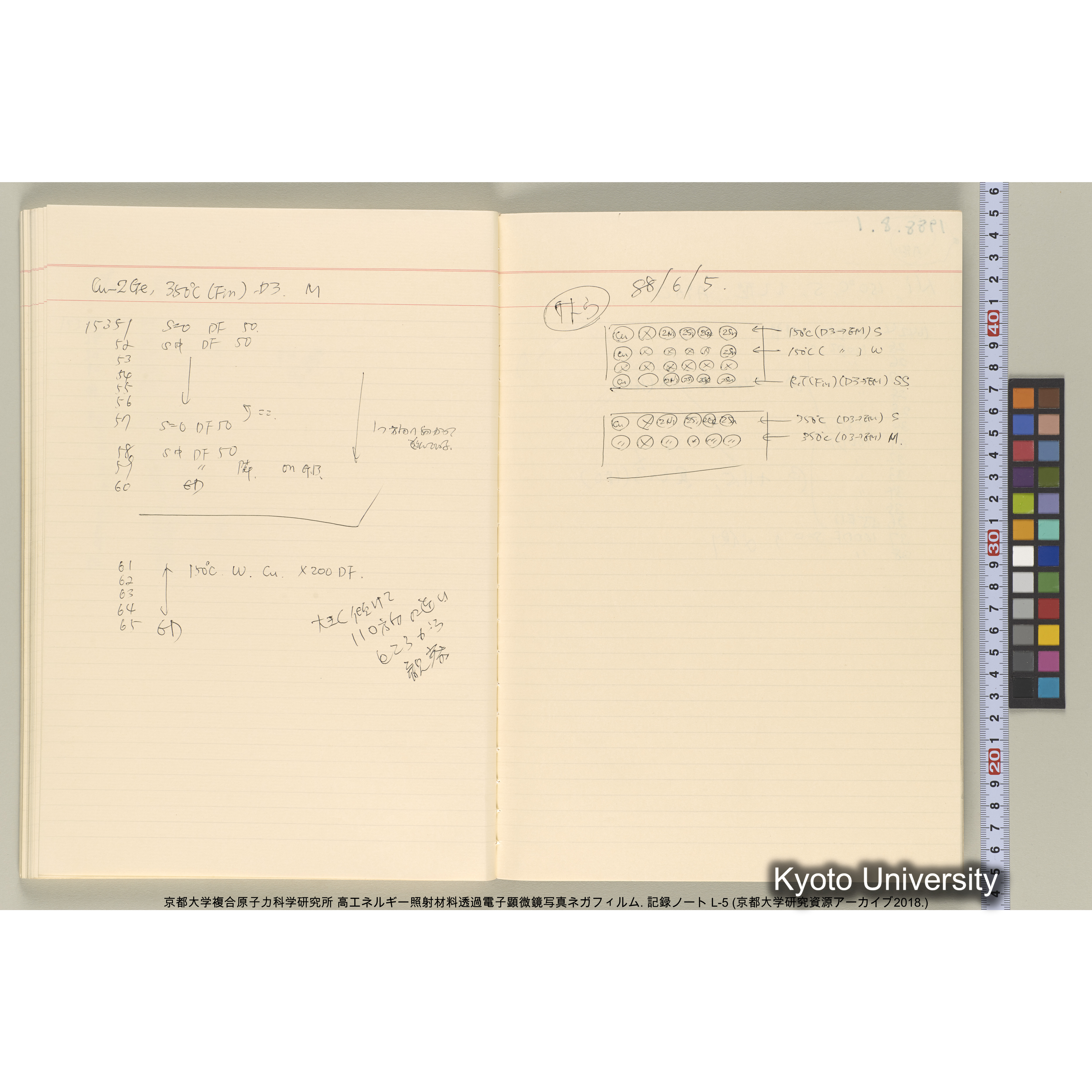 [記録ノート, Lシリーズ] 大洗EM L-5 1988.3.21〜. L-14162～16582. (51)