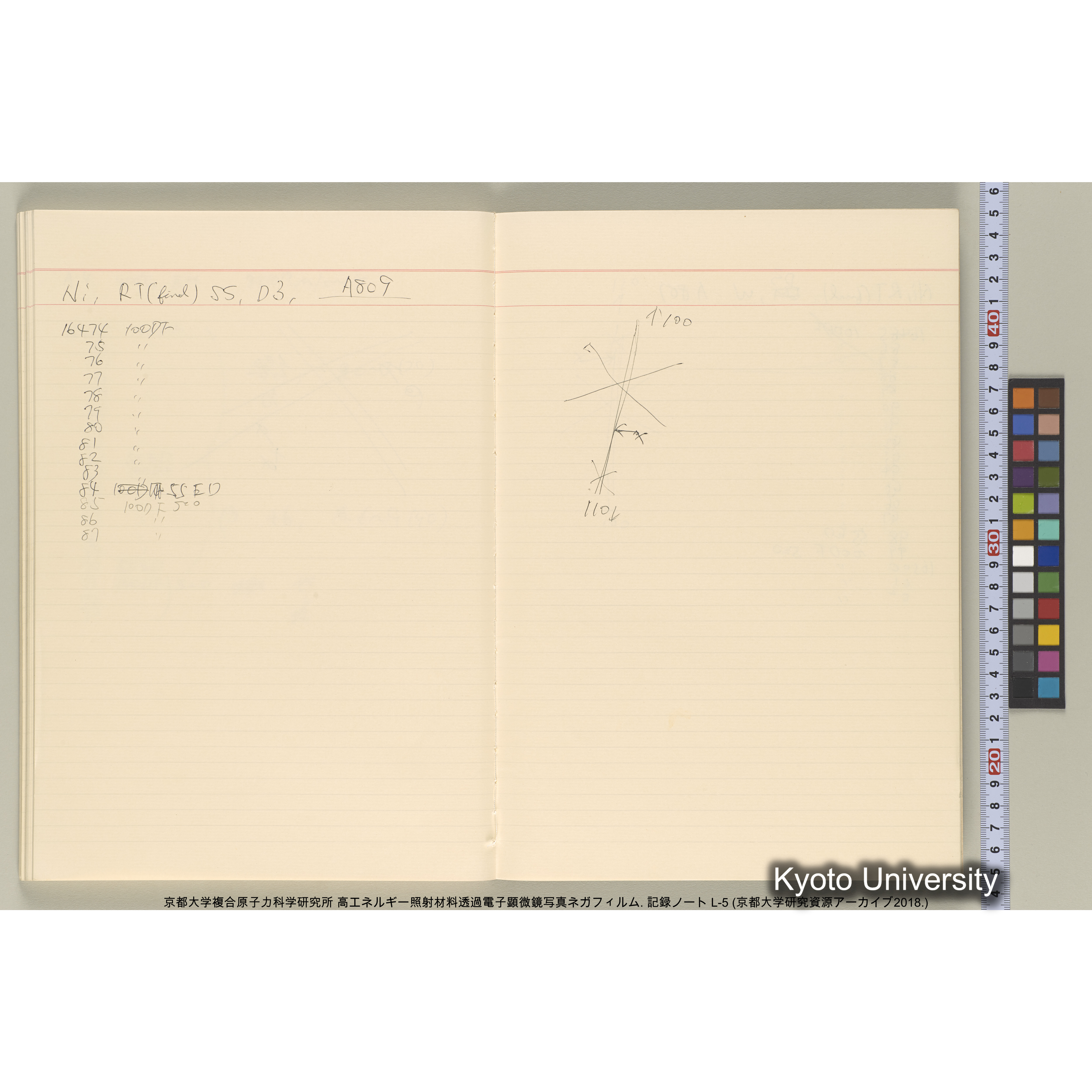 [記録ノート, Lシリーズ] 大洗EM L-5 1988.3.21〜. L-14162～16582. (56)