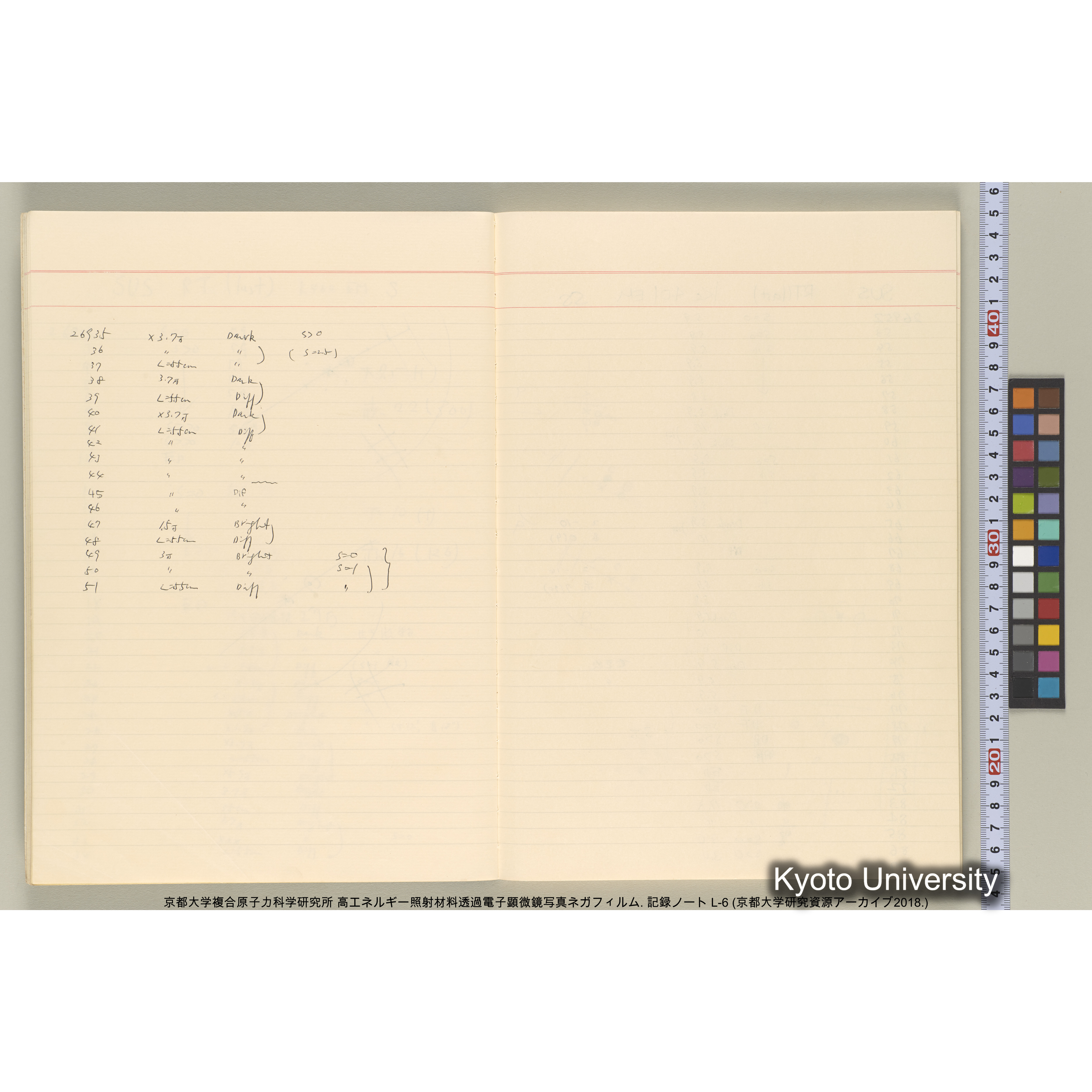 [記録ノート, Lシリーズ] 大洗 L-6 1988.8.4〜. L-16583～38278. (12)