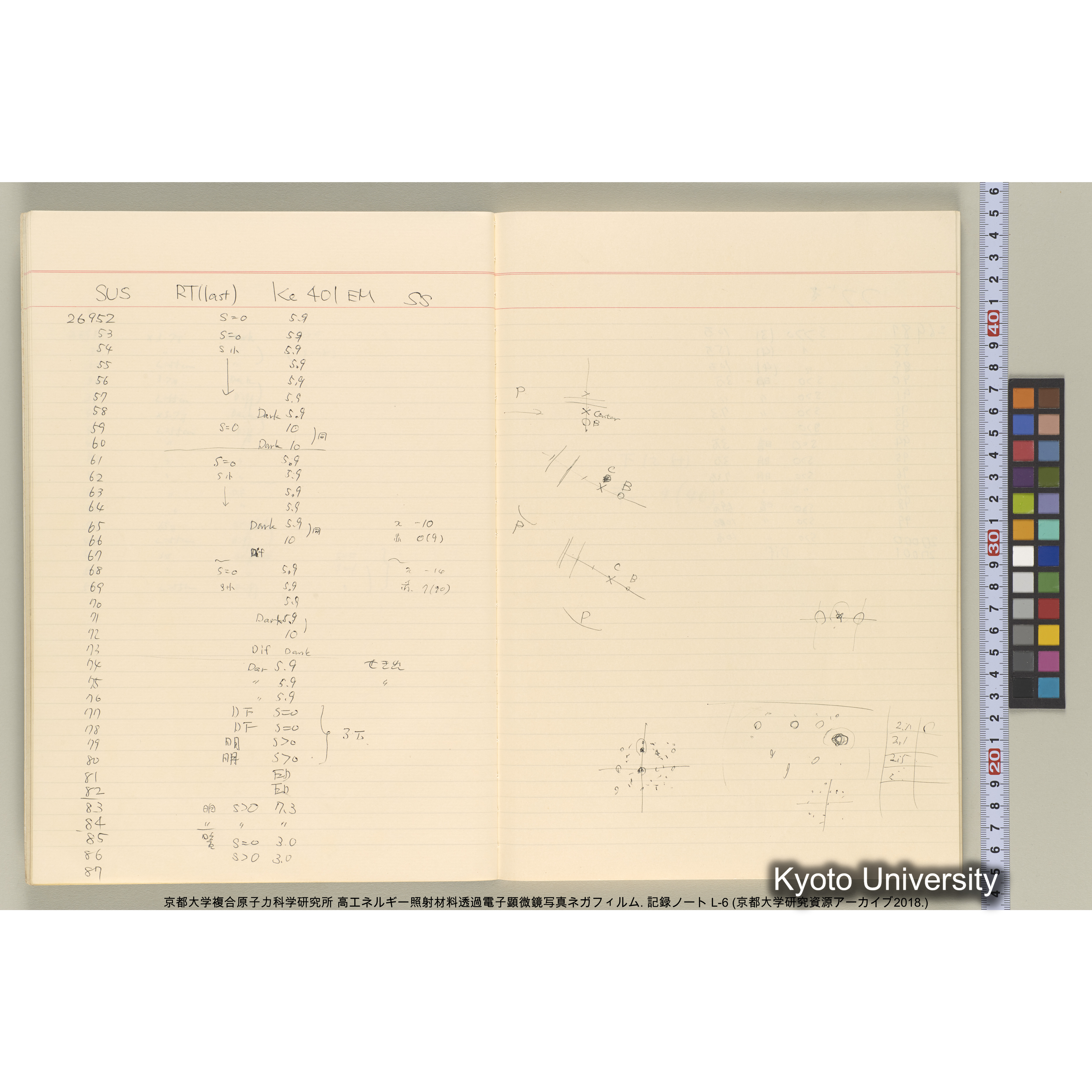 [記録ノート, Lシリーズ] 大洗 L-6 1988.8.4〜. L-16583～38278. (13)