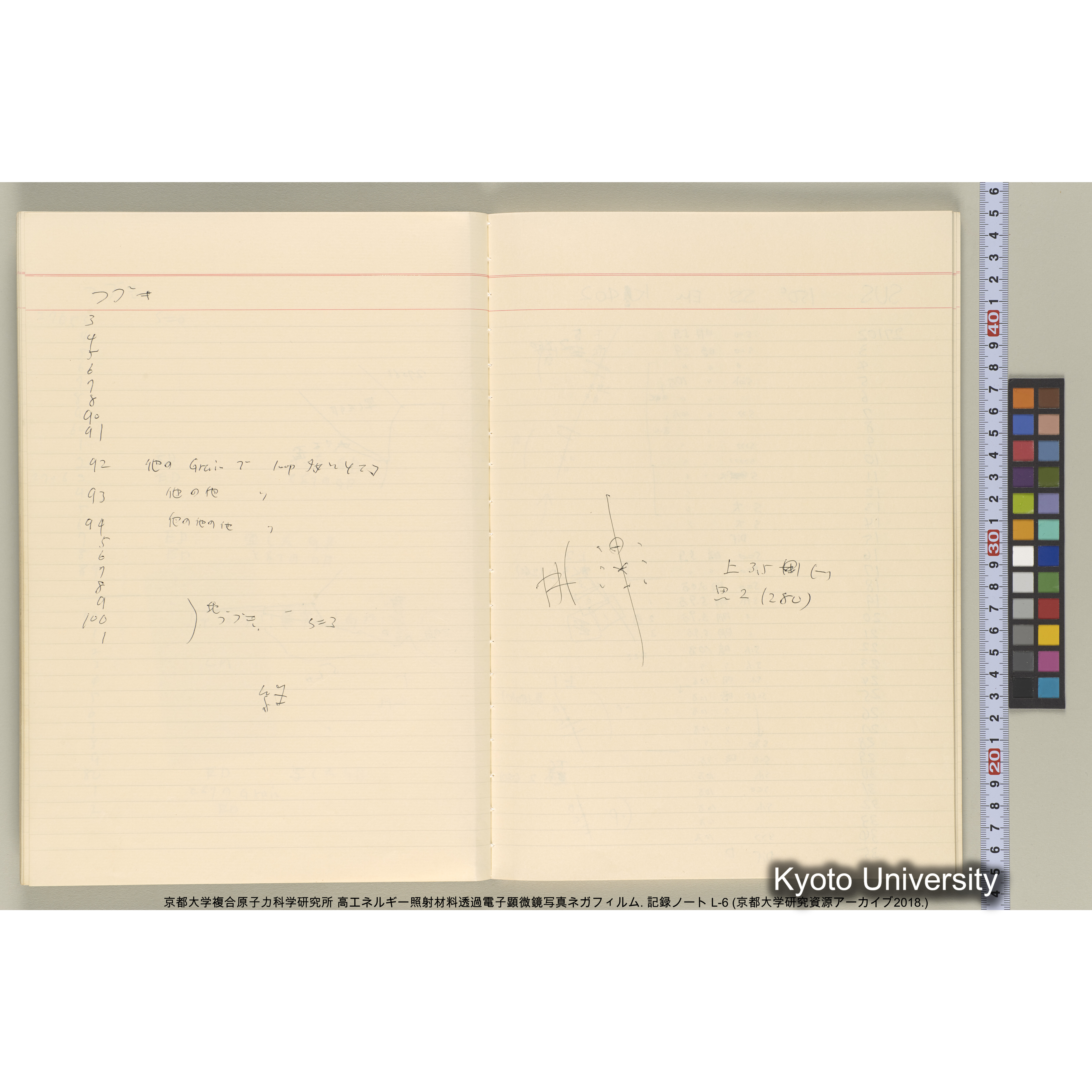 [記録ノート, Lシリーズ] 大洗 L-6 1988.8.4〜. L-16583～38278. (18)