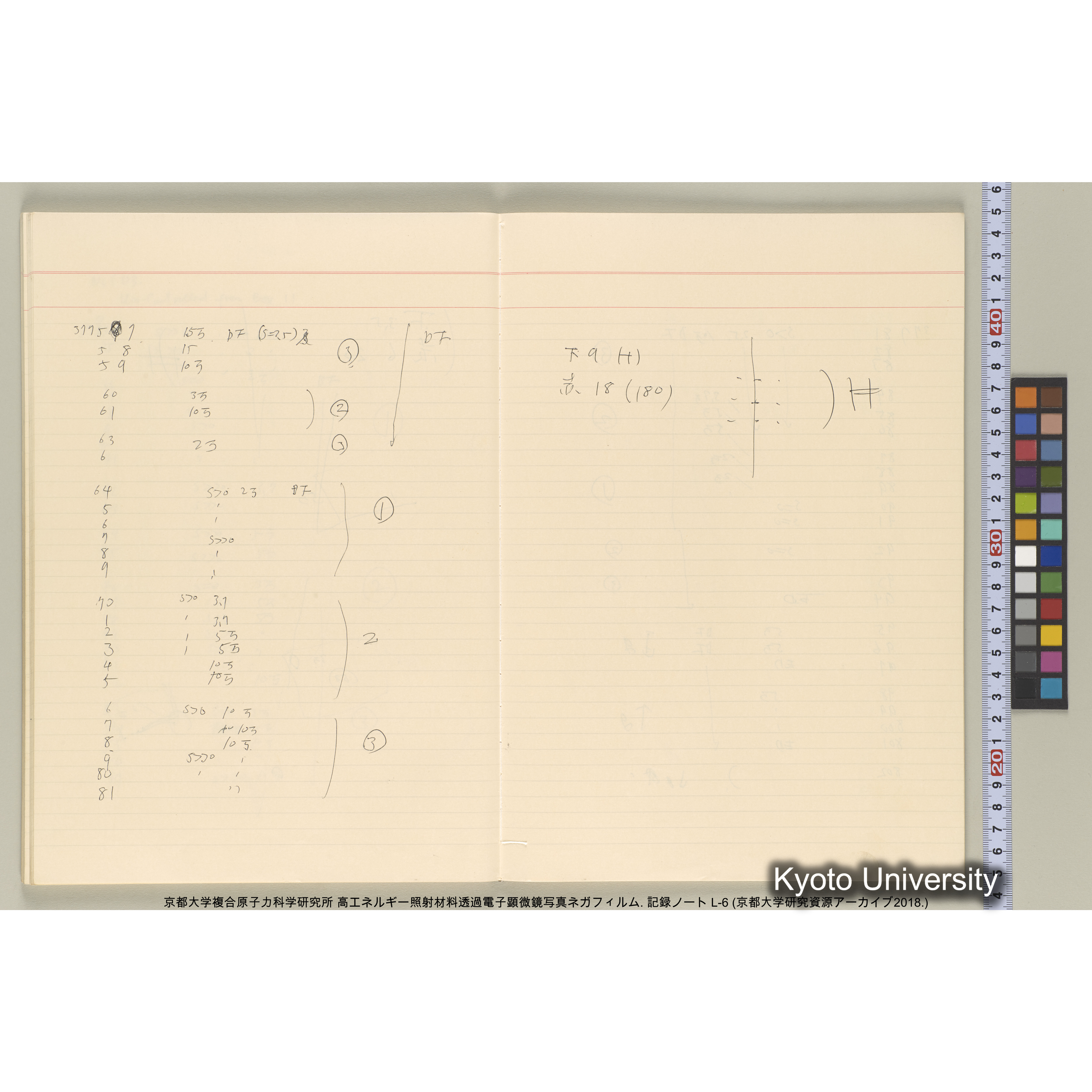 [記録ノート, Lシリーズ] 大洗 L-6 1988.8.4〜. L-16583～38278. (41)