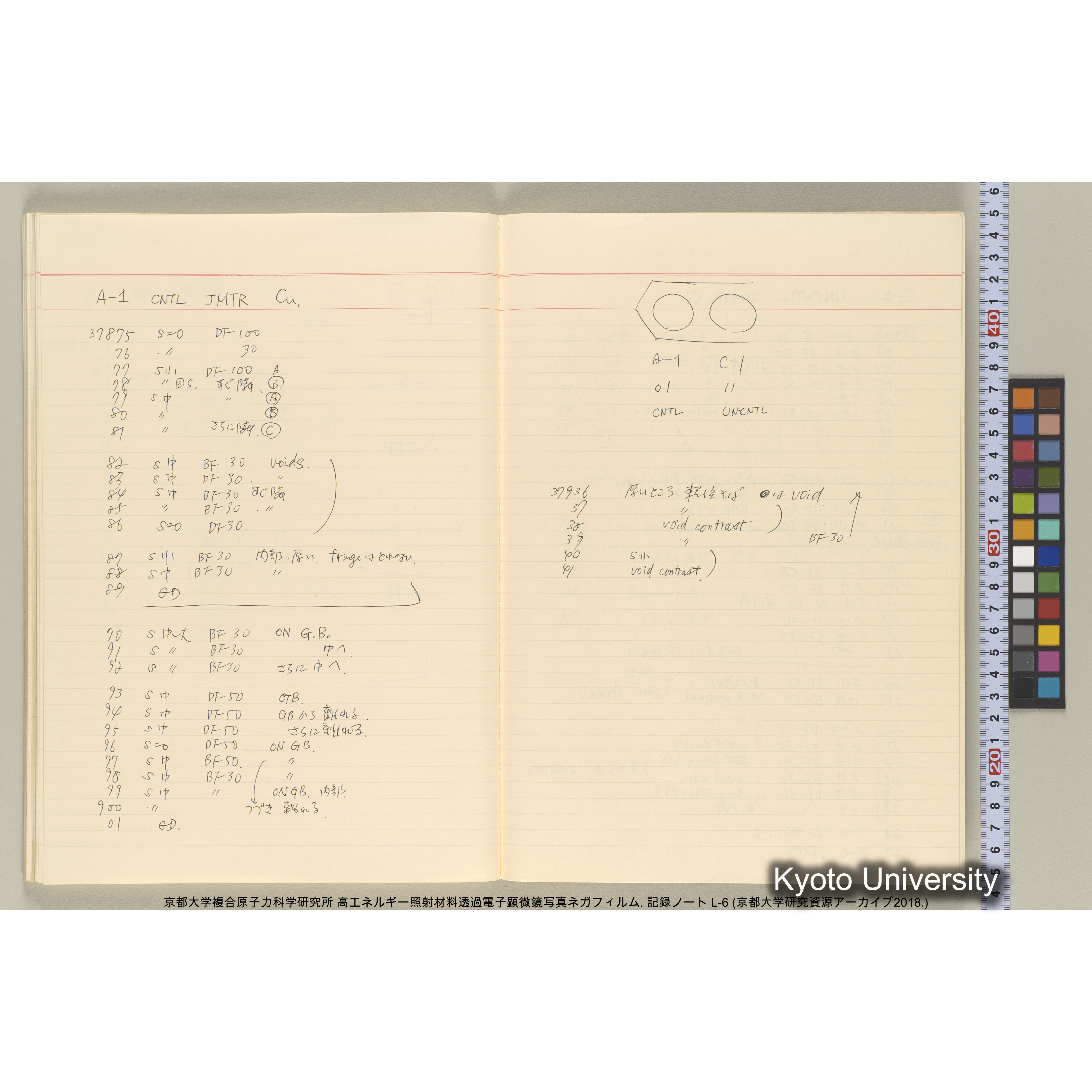 [記録ノート, Lシリーズ] 大洗 L-6 1988.8.4〜. L-16583～38278. (46)