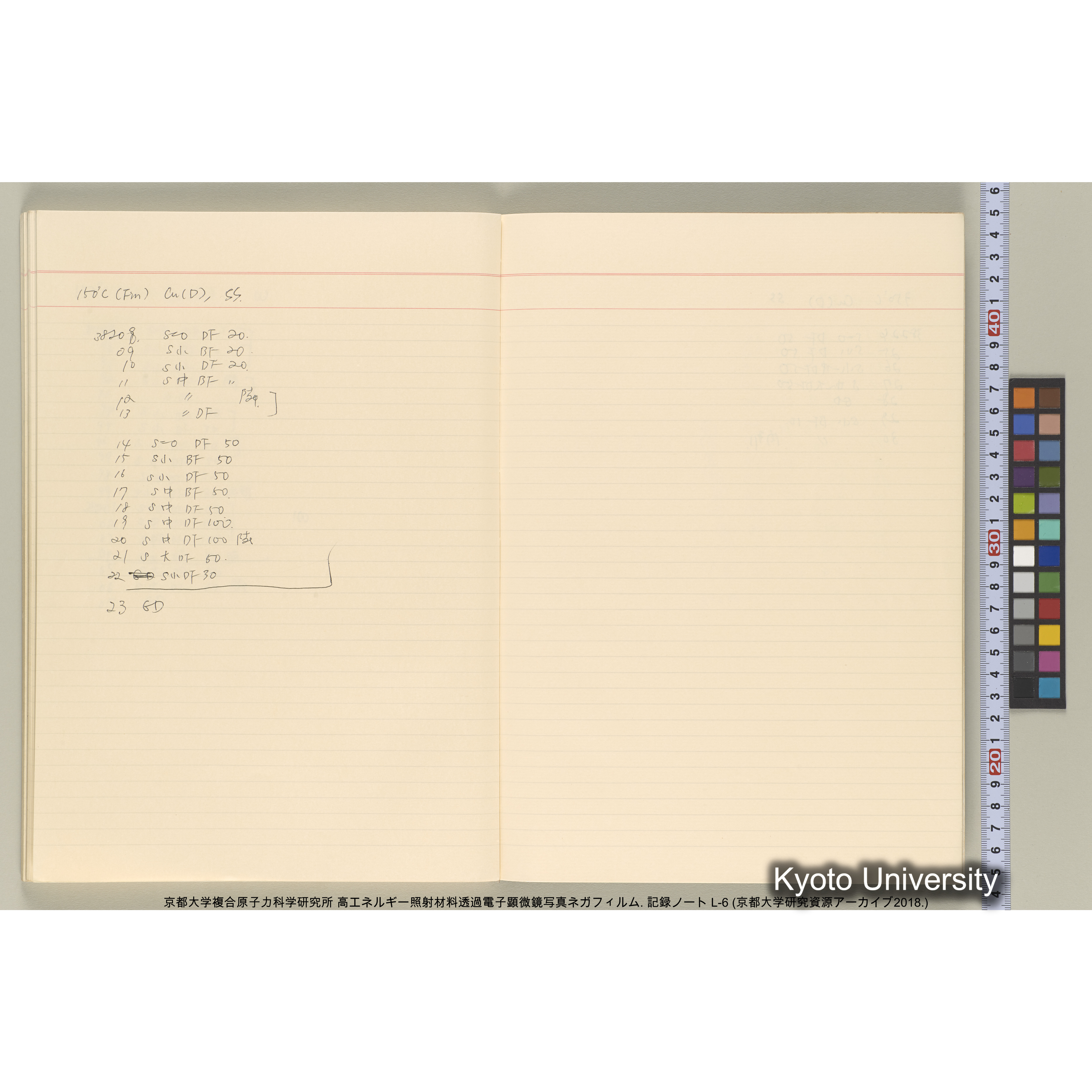 [記録ノート, Lシリーズ] 大洗 L-6 1988.8.4〜. L-16583～38278. (58)