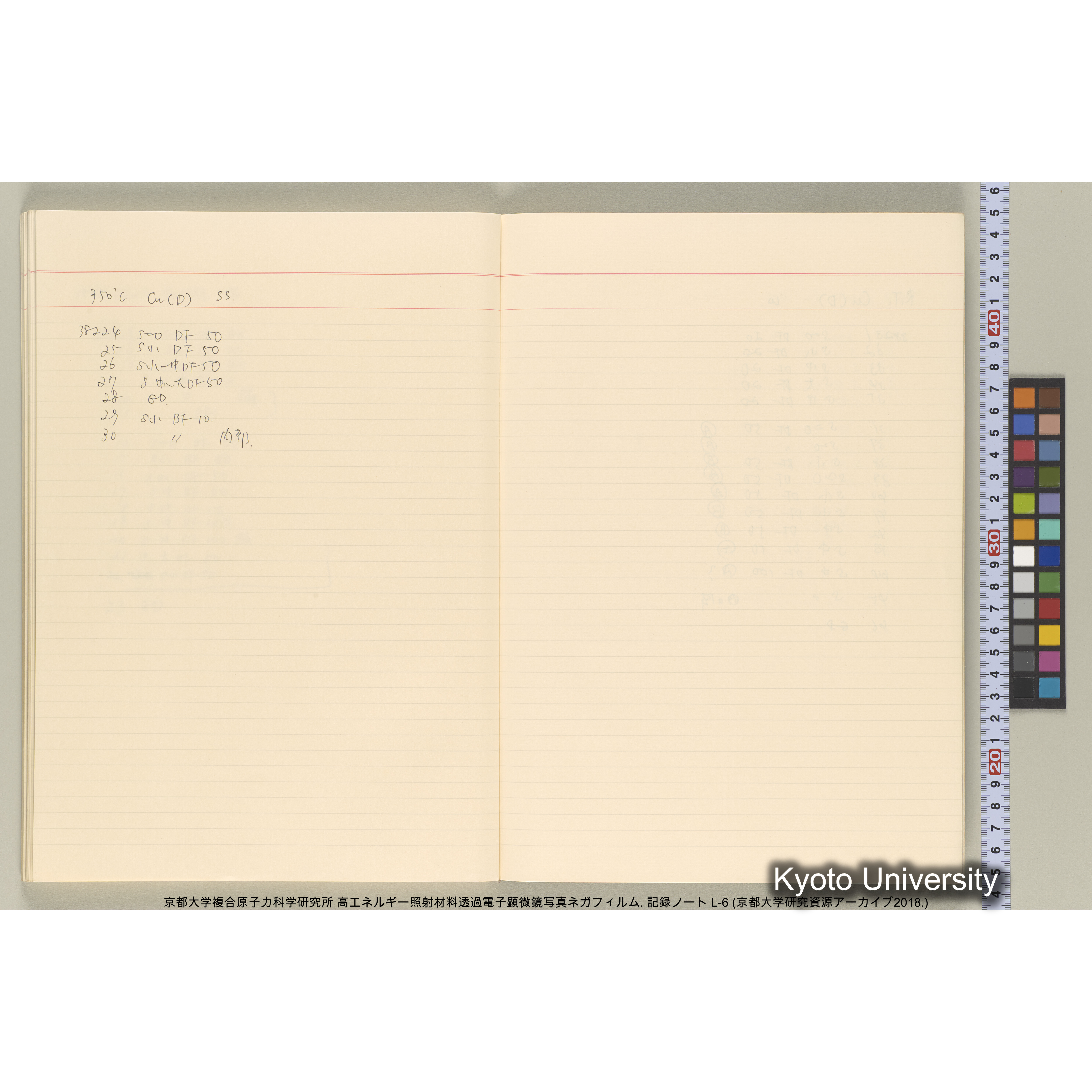 [記録ノート, Lシリーズ] 大洗 L-6 1988.8.4〜. L-16583～38278. (59)