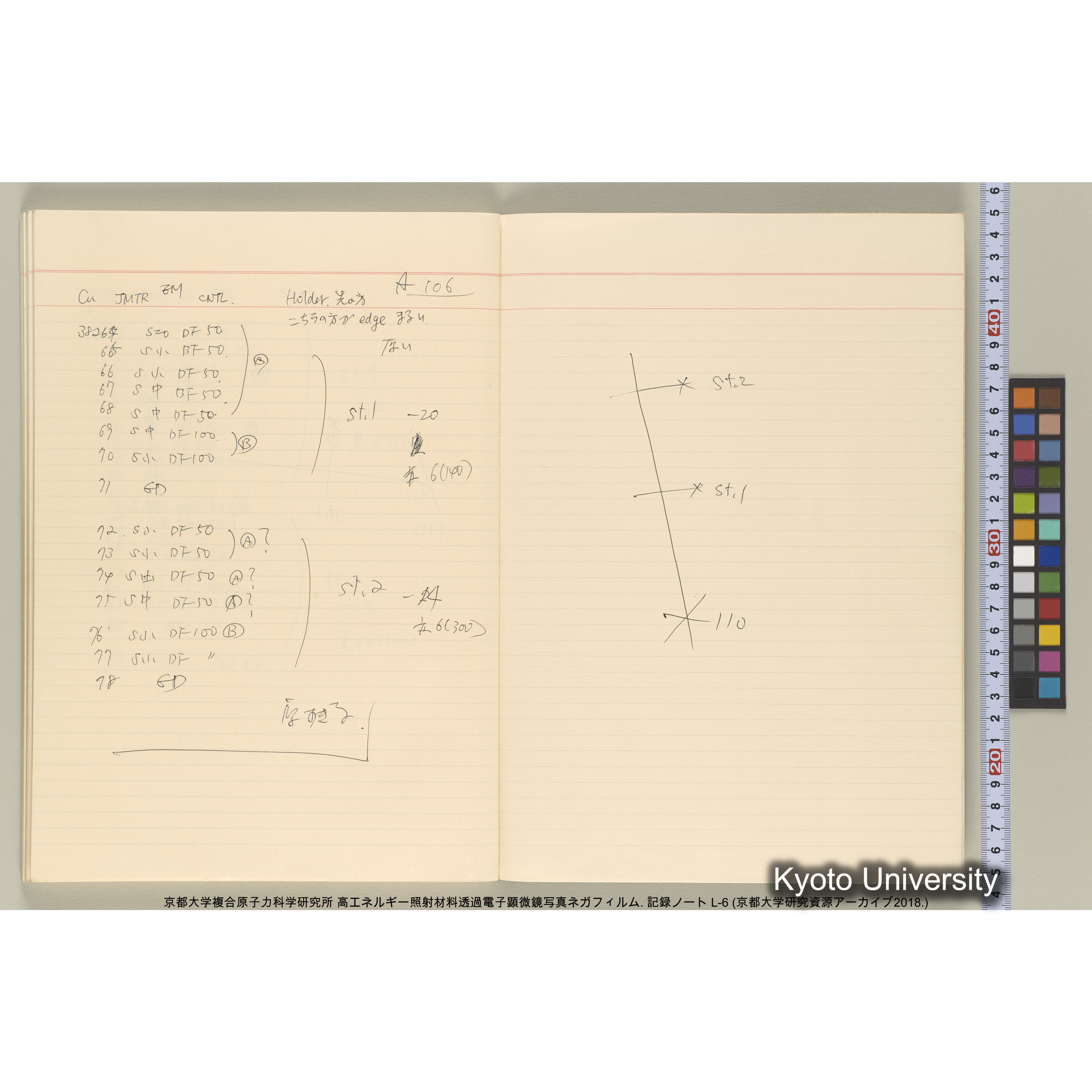 [記録ノート, Lシリーズ] 大洗 L-6 1988.8.4〜. L-16583～38278. (62)