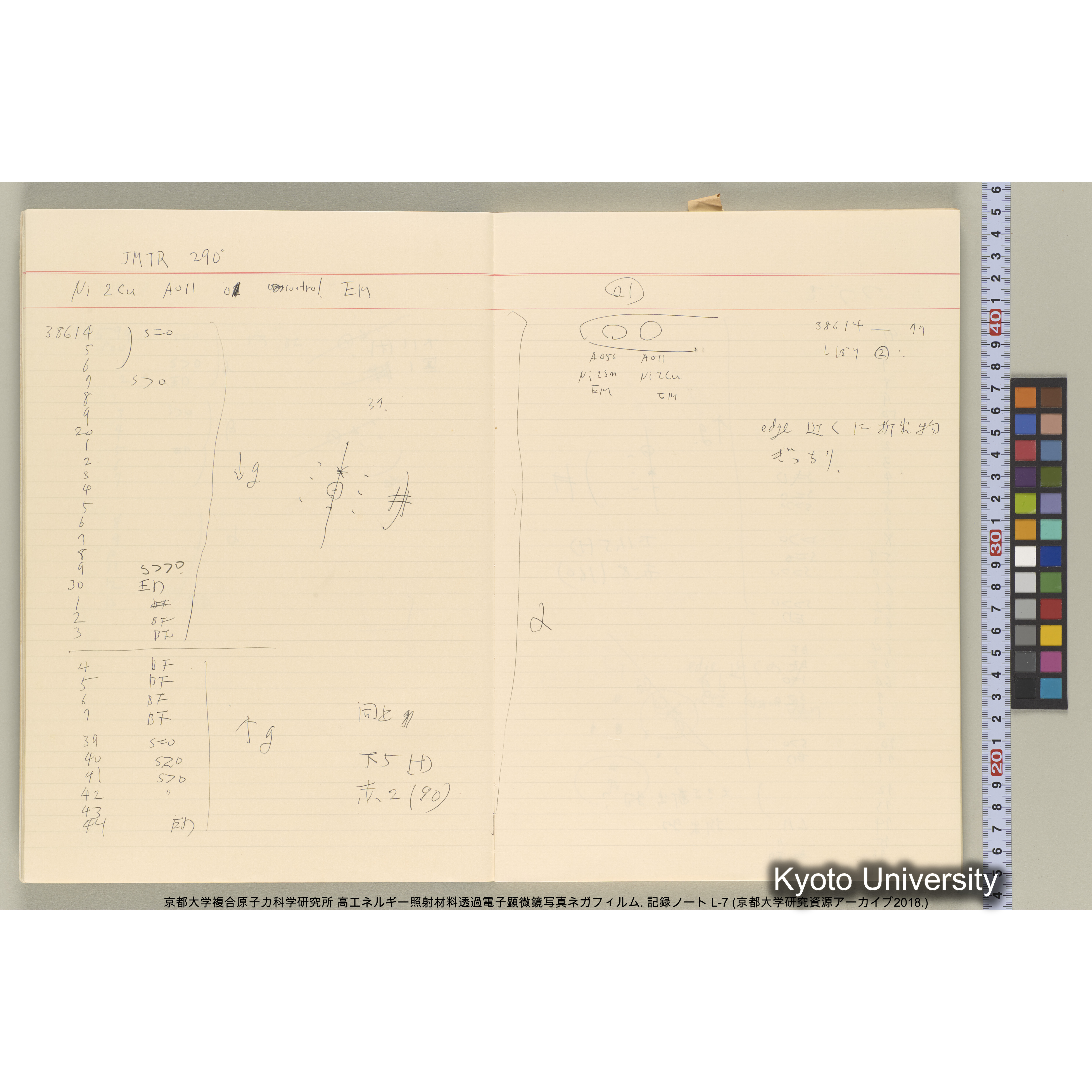 [記録ノート, Lシリーズ] 大洗実験 L-7. 38514～40645. (8)