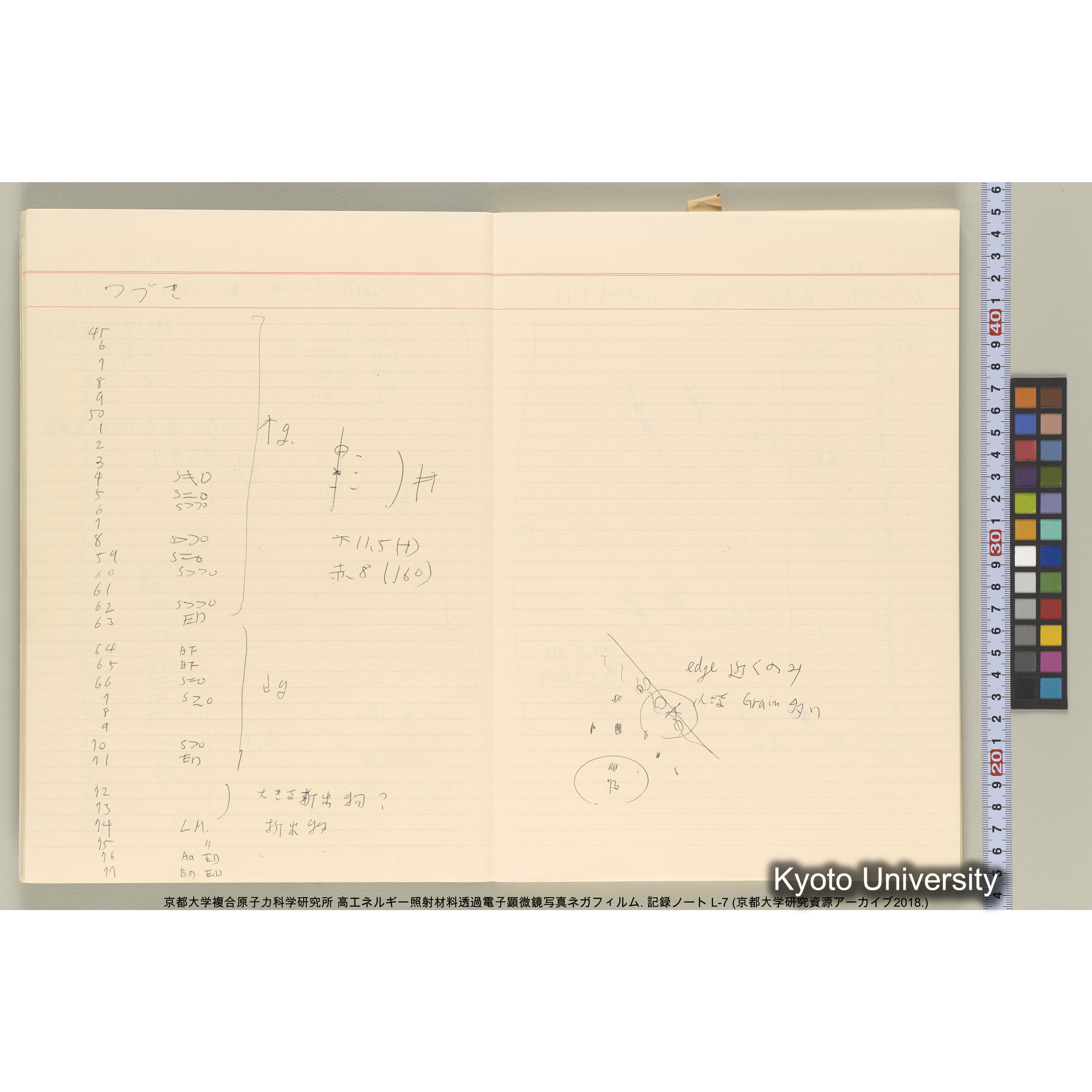 [記録ノート, Lシリーズ] 大洗実験 L-7. 38514～40645. (9)