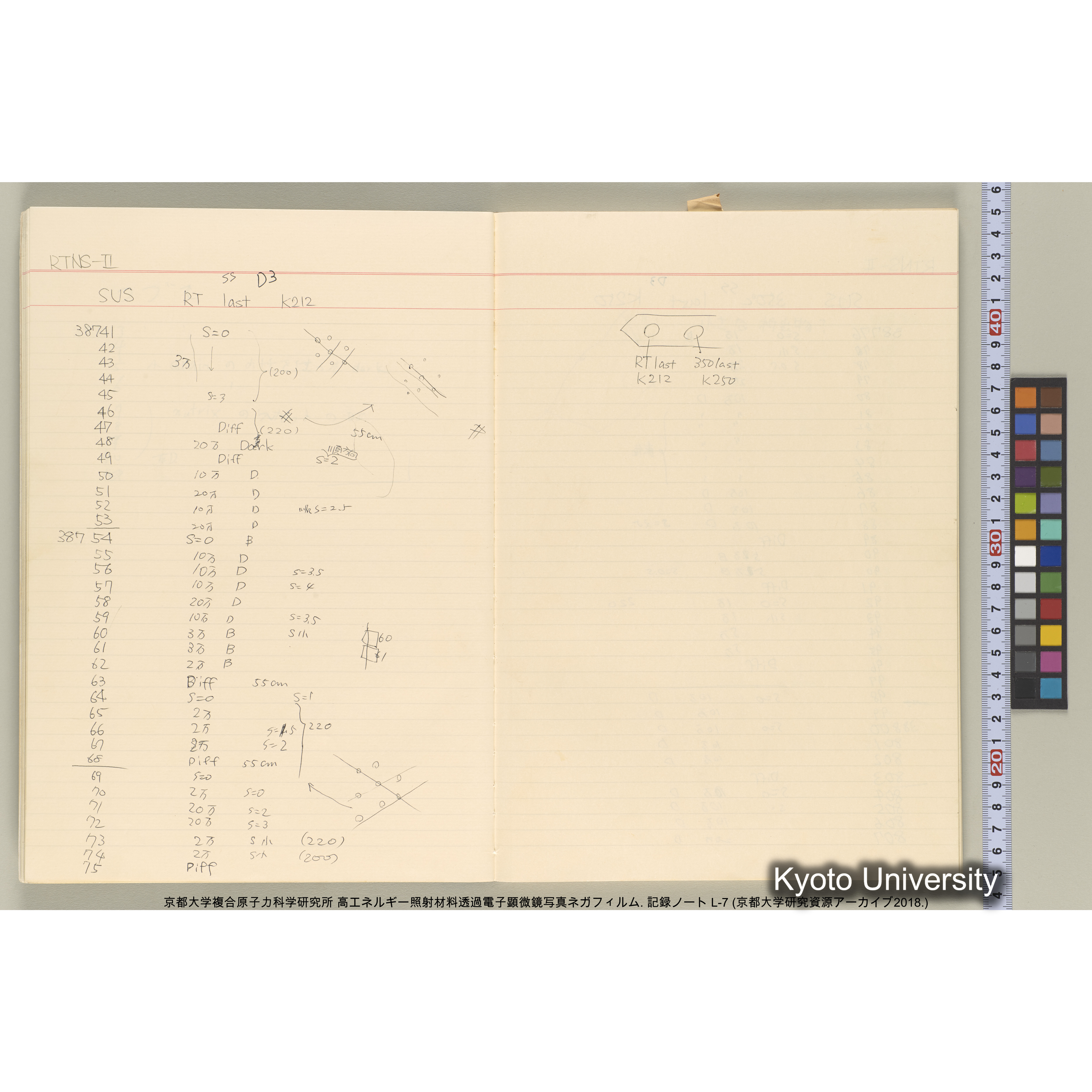 [記録ノート, Lシリーズ] 大洗実験 L-7. 38514～40645. (13)